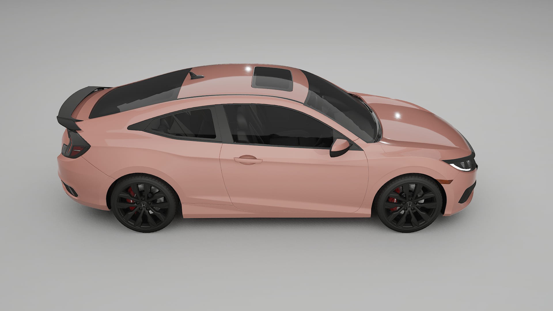 Honda Civic coupe prefacelift pre-LCI TPU Paint Protection Film | BLUSH Color Change PPF Full Pre-Cut Kit