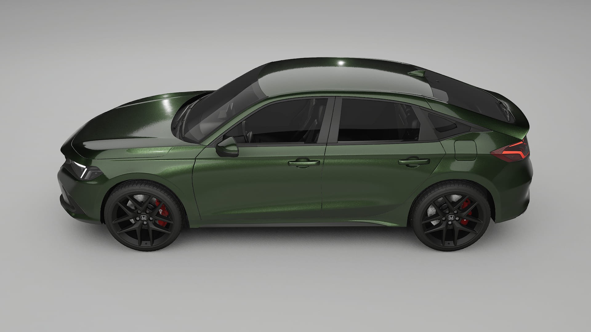 Honda Civic hatchback TPU Paint Protection Film | LAGOON Color Change PPF Full Pre-Cut Kit