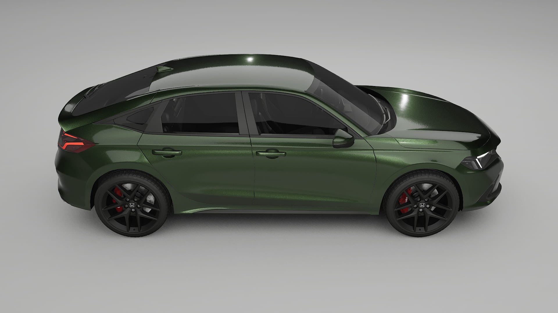 Honda Civic hatchback TPU Paint Protection Film | LAGOON Color Change PPF Full Pre-Cut Kit