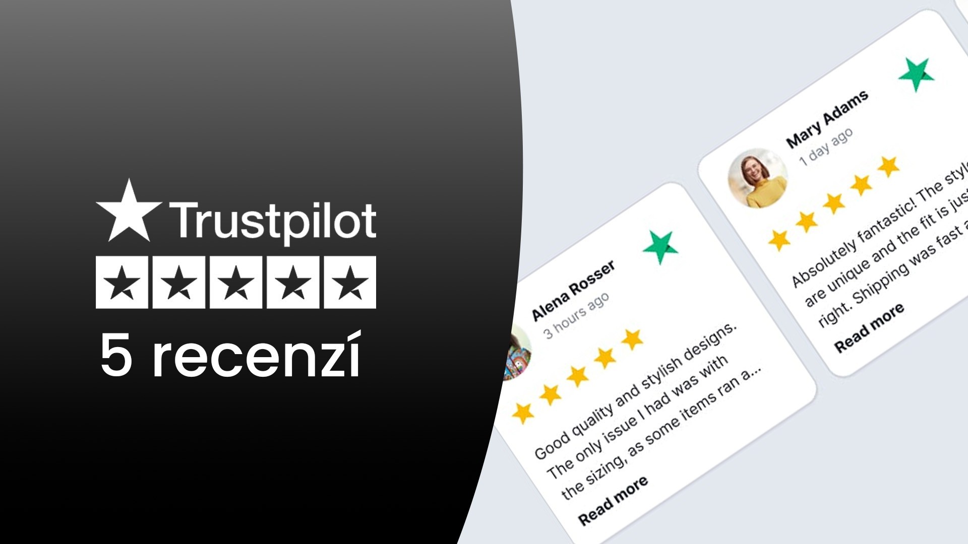 5 vyrovnávacích Trustpilot recenzí