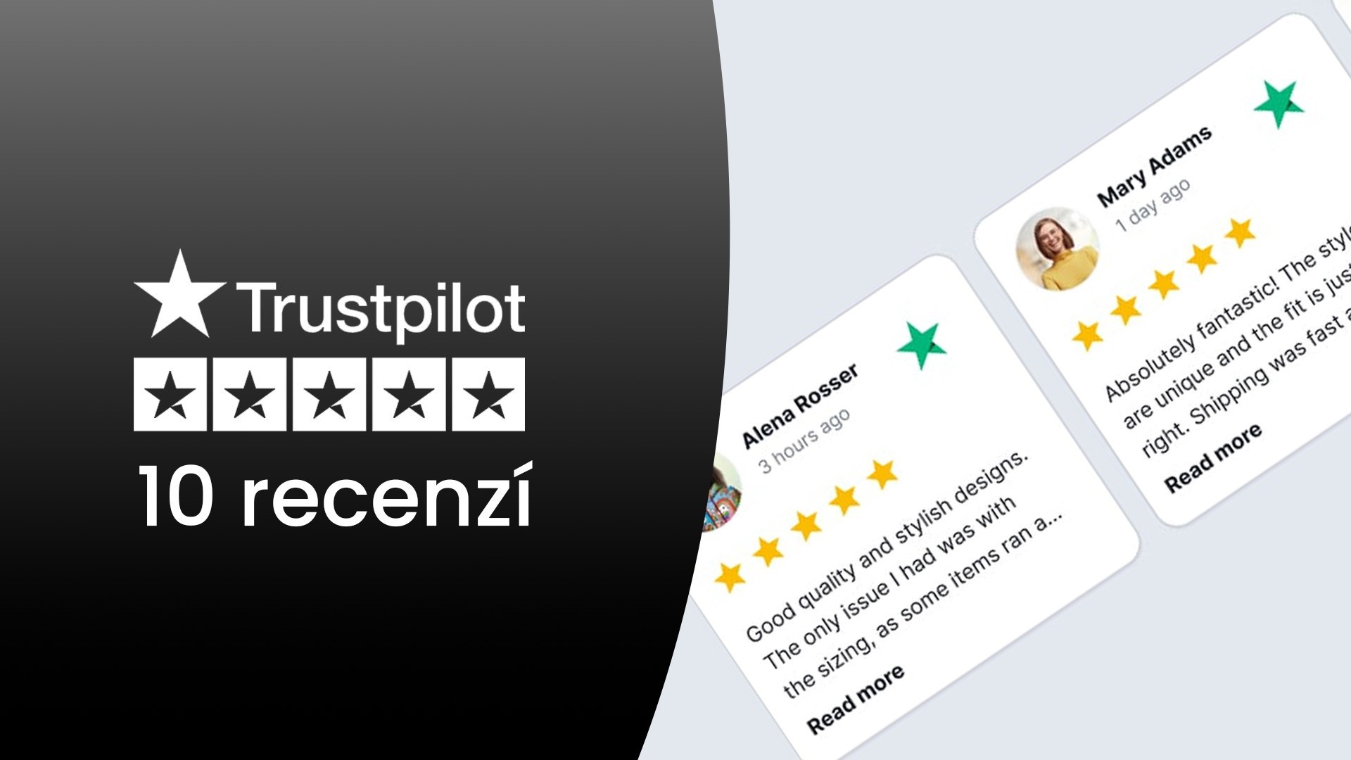10 vyrovnávacích Trustpilot recenzí