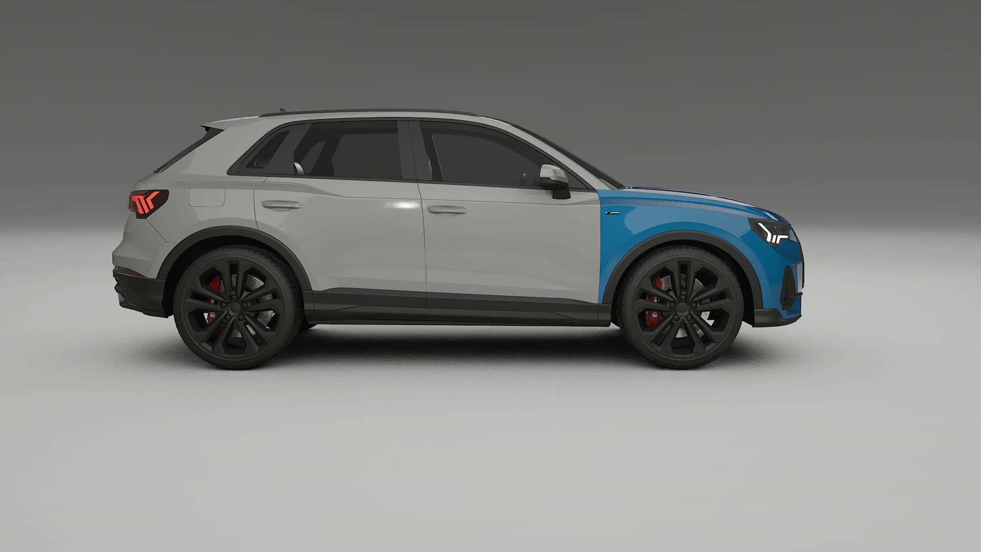 Audi Q3 S-Line F3 Lackschutzfolie | CrystalGuard Transparente TPU PPF Frontschutz Kit