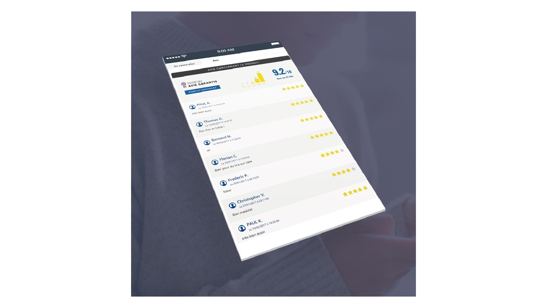 Funkce pro sběr a zviditelnění zákaznických recenzí