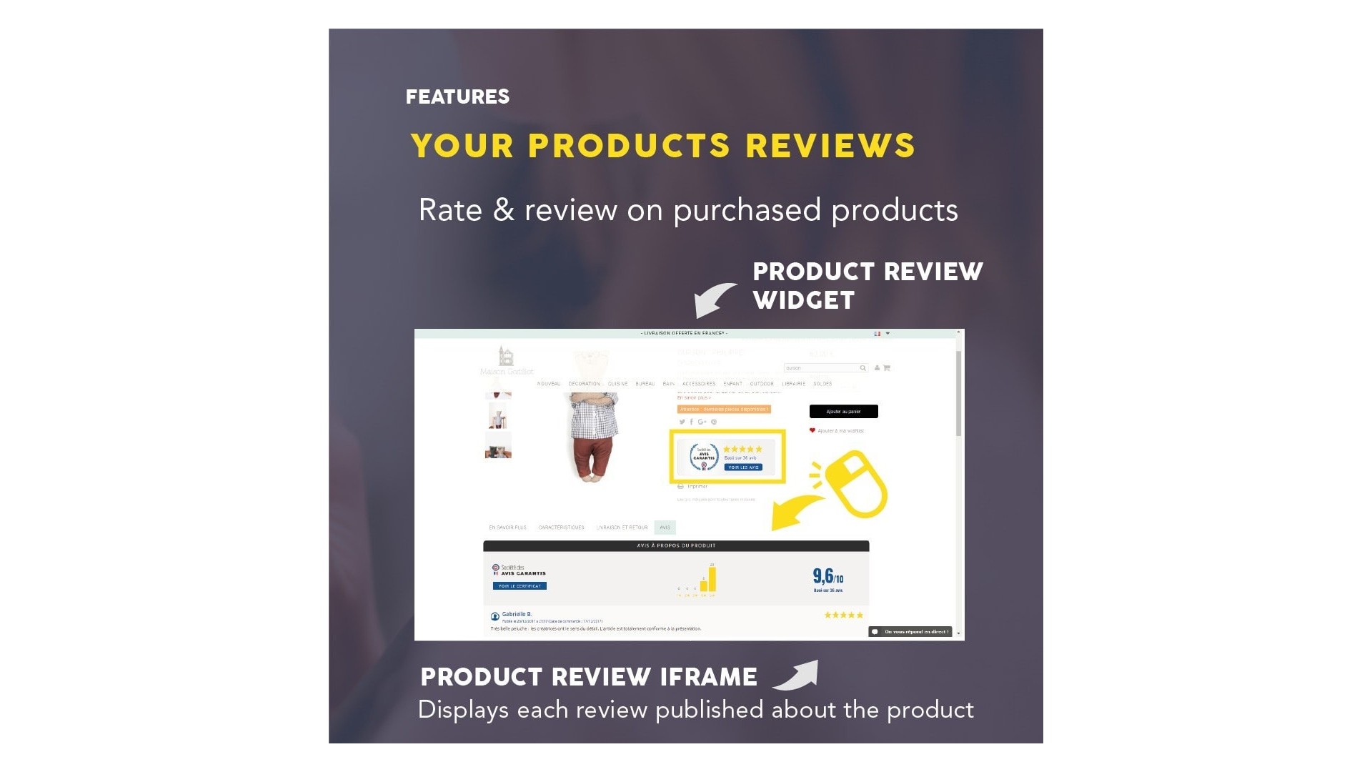 Funkce pro sběr a zviditelnění zákaznických recenzí