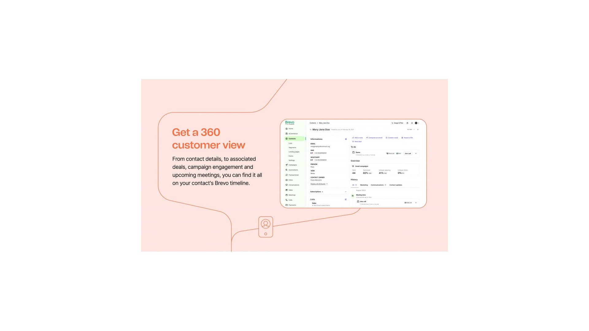 Správa transakčních emailů a SMS s Brevo funkcí