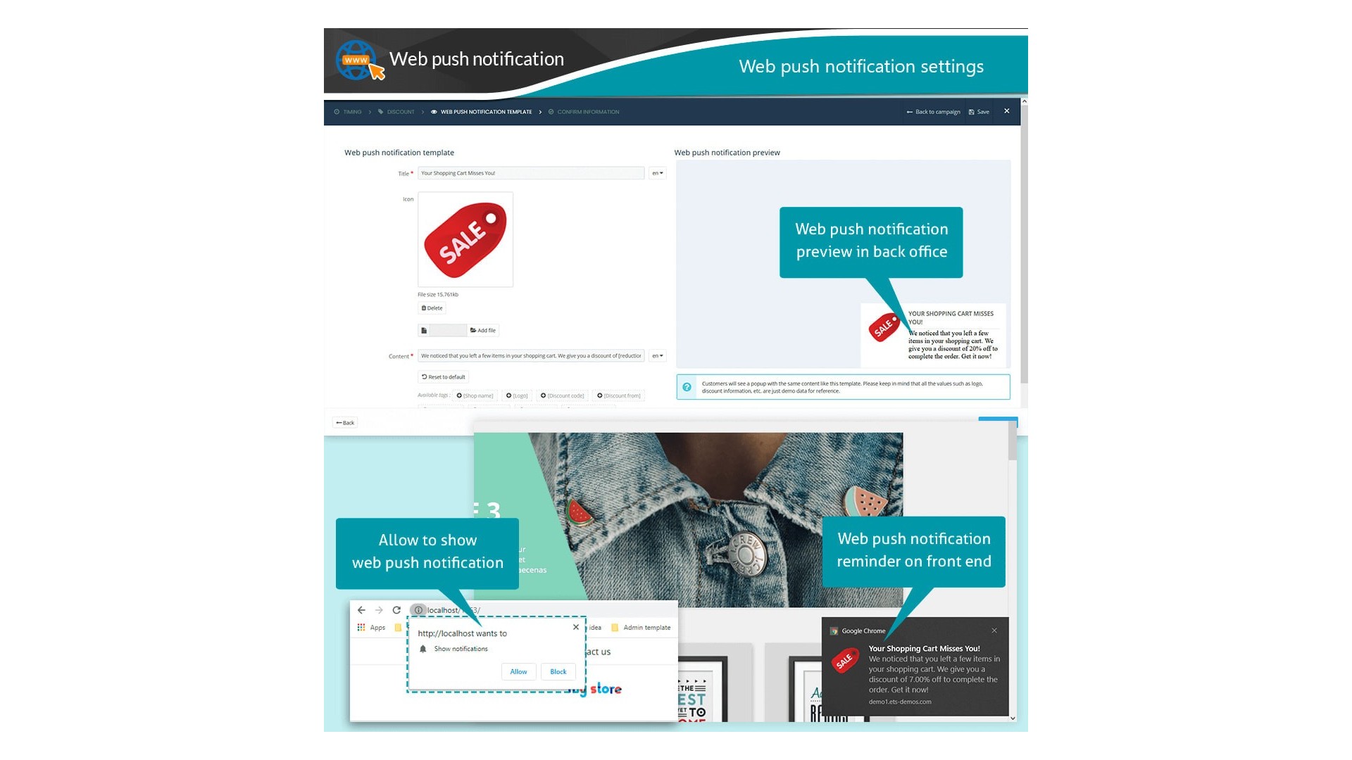 Automatizované připomenutí opuštěného košíku pro zvýšení prodeje