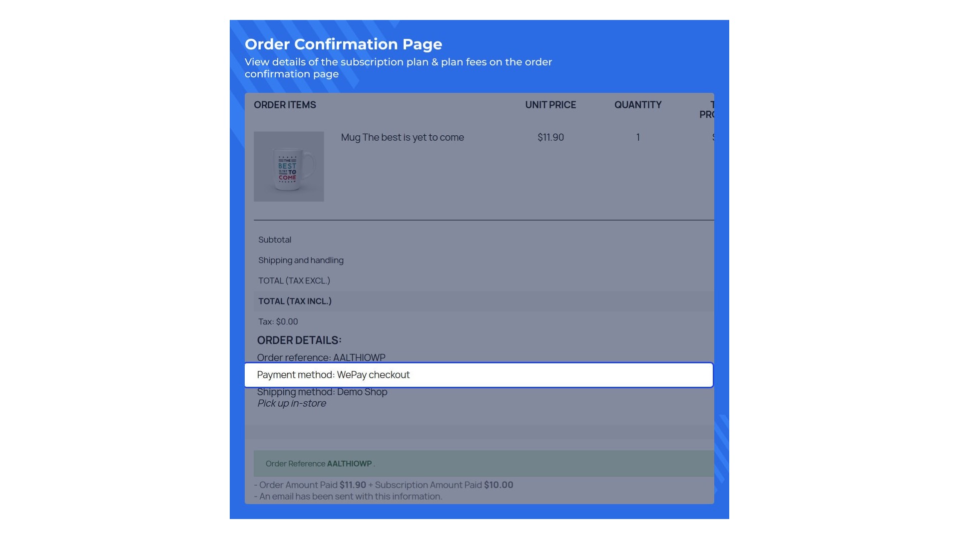 Bezpečná platba a správa předplatného se WePay