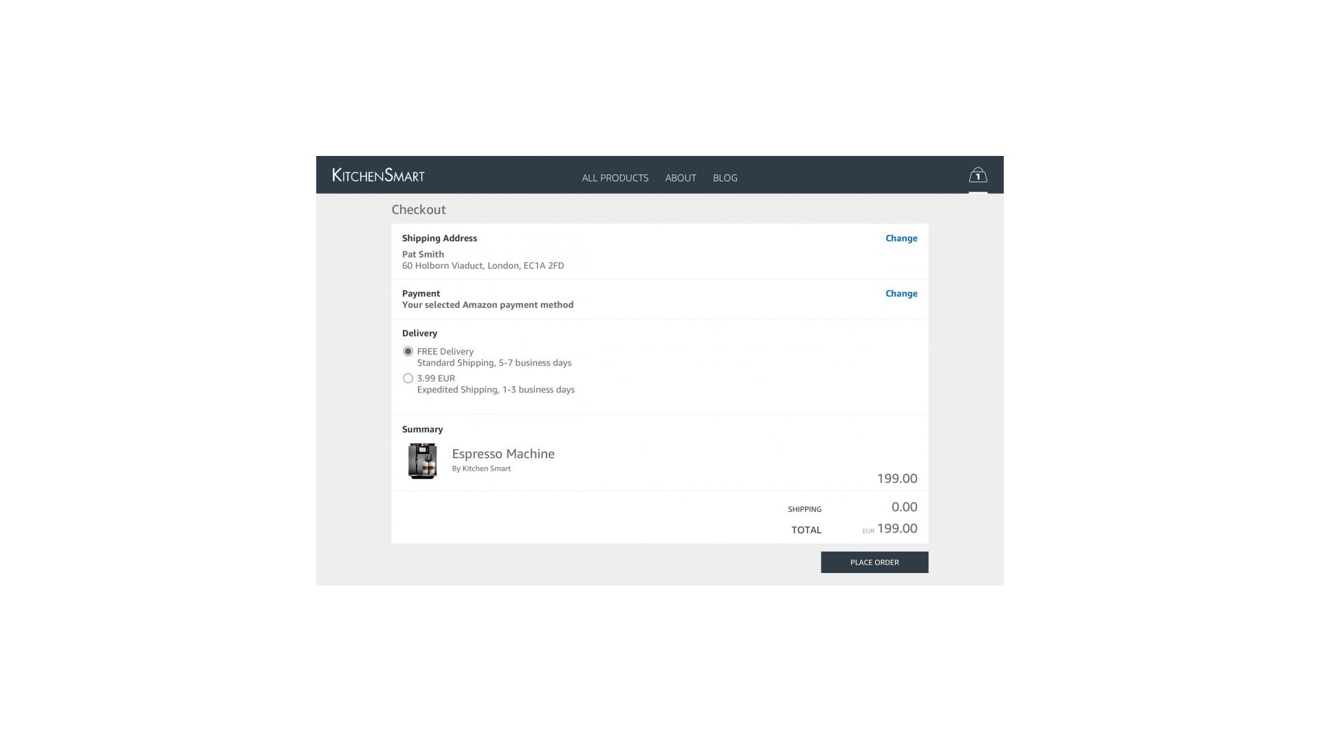 Funkce Amazon Pay pro snadné a bezpečné platby