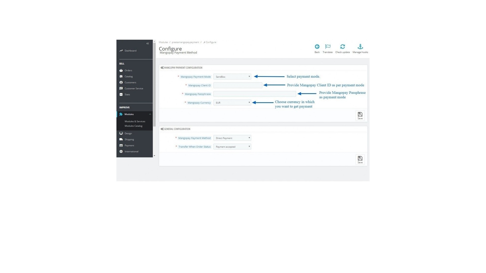 Funkce pro rychlé a bezpečné platby přes MangoPay