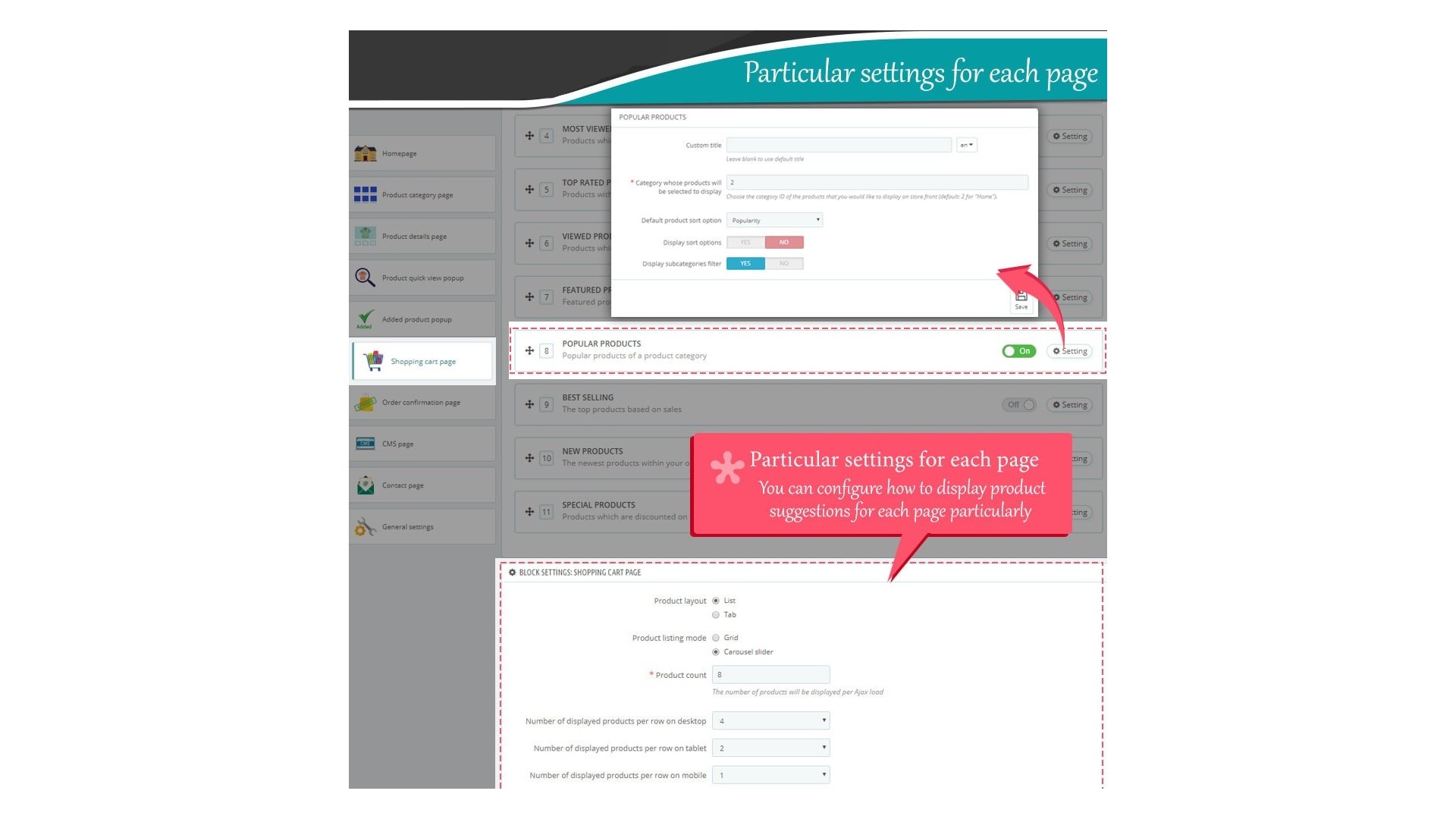 Funkce pro efektivní křížový prodej a upsell produktů