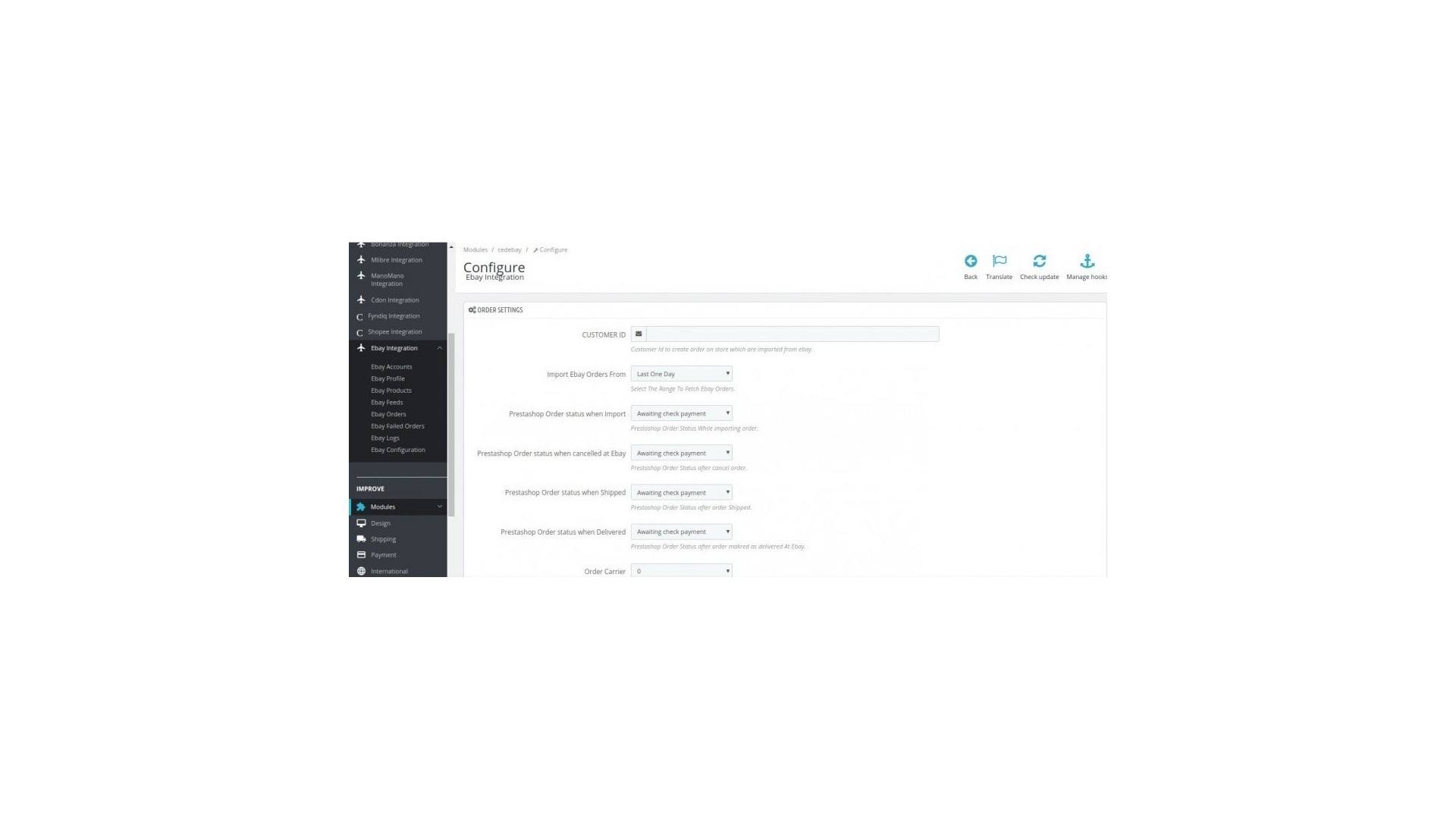 Integrace eBay pro snadné řízení prodeje a objednávek