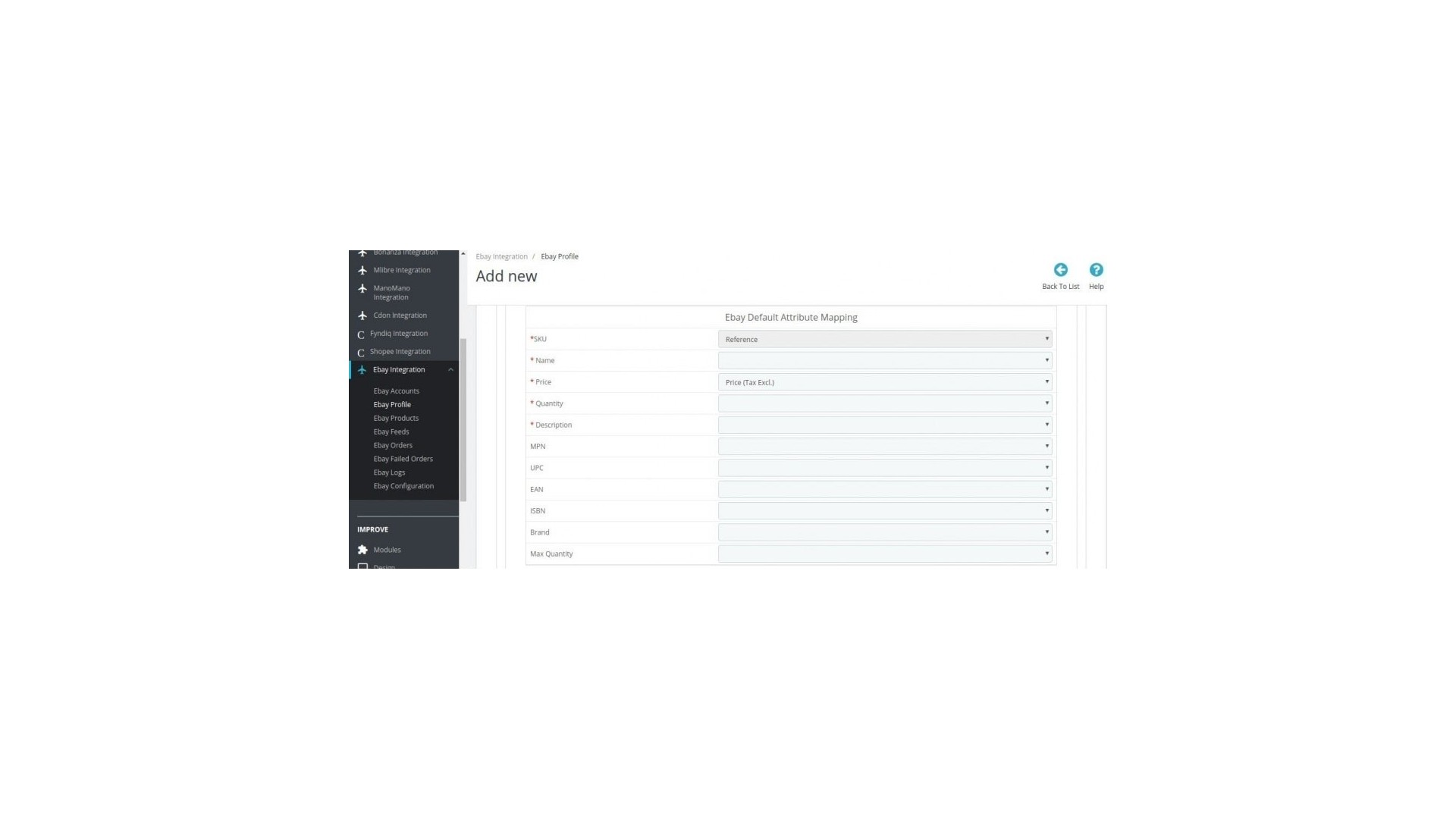 Integrace eBay pro snadné řízení prodeje a objednávek