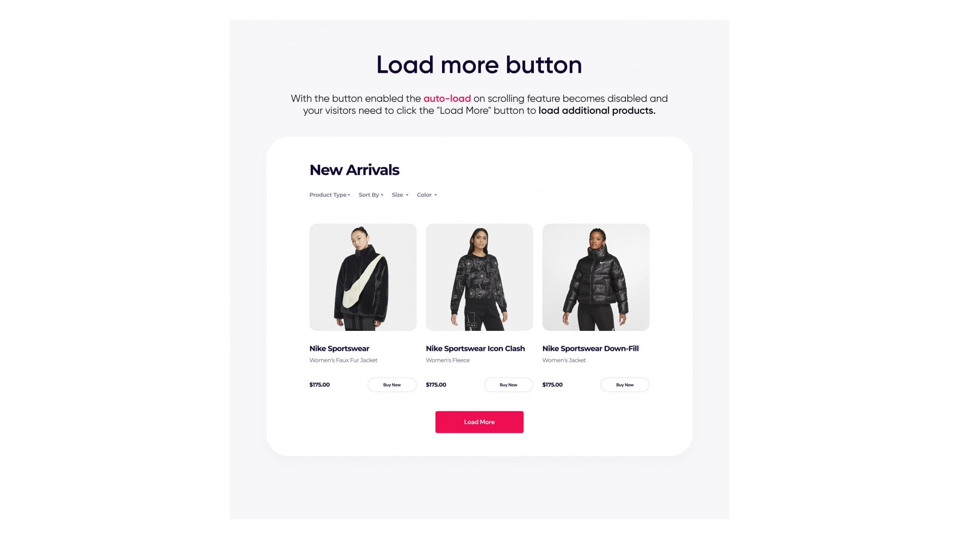 Nekonečné procházení a načítání produktů 6 v 1