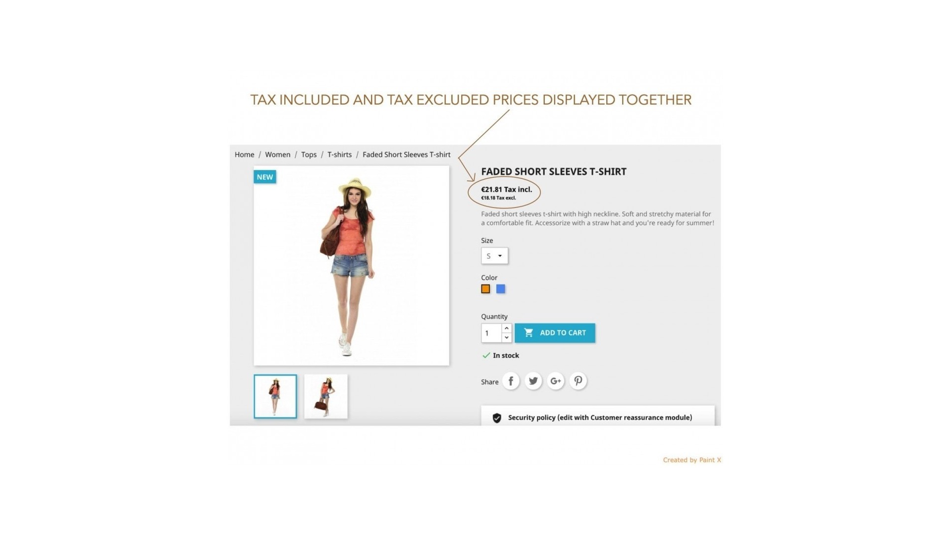 Funkce zobrazení cen s daní a bez daně v B2B systému