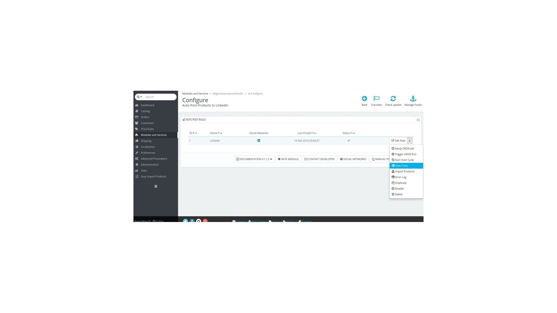 Automatické zveřejňování produktů na LinkedIn