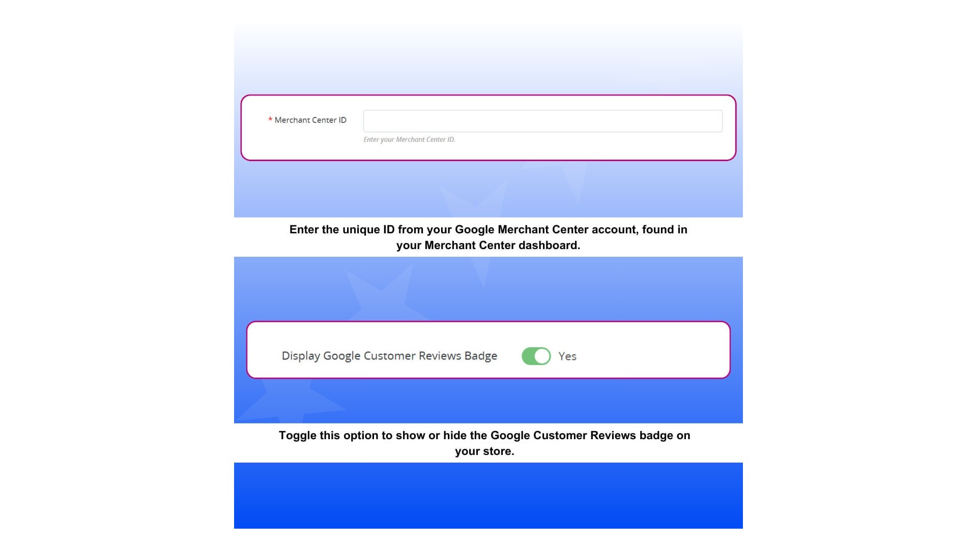 Funkce pro sběr a zobrazení Google recenzí