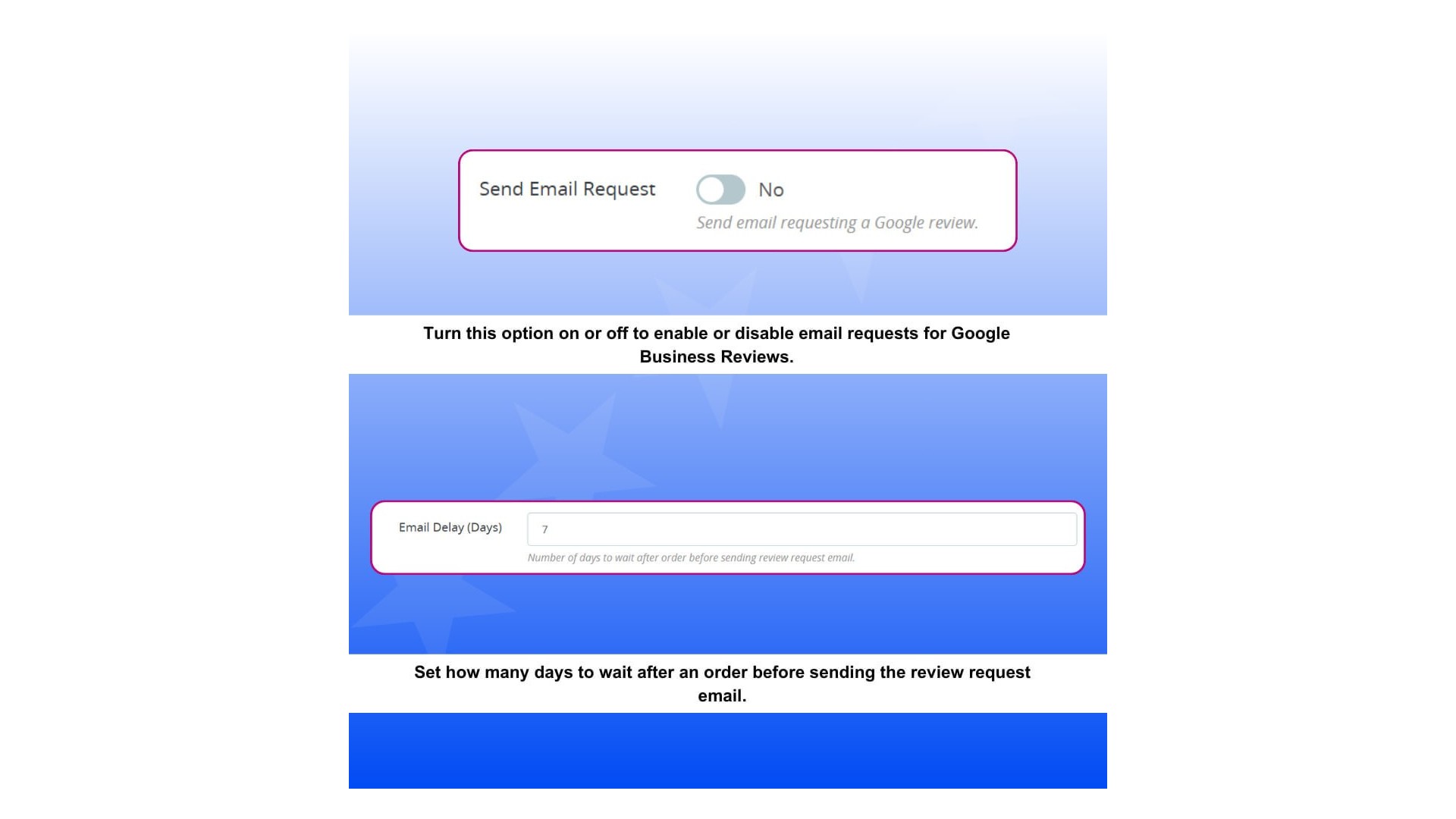 Funkce pro sběr a zobrazení Google recenzí