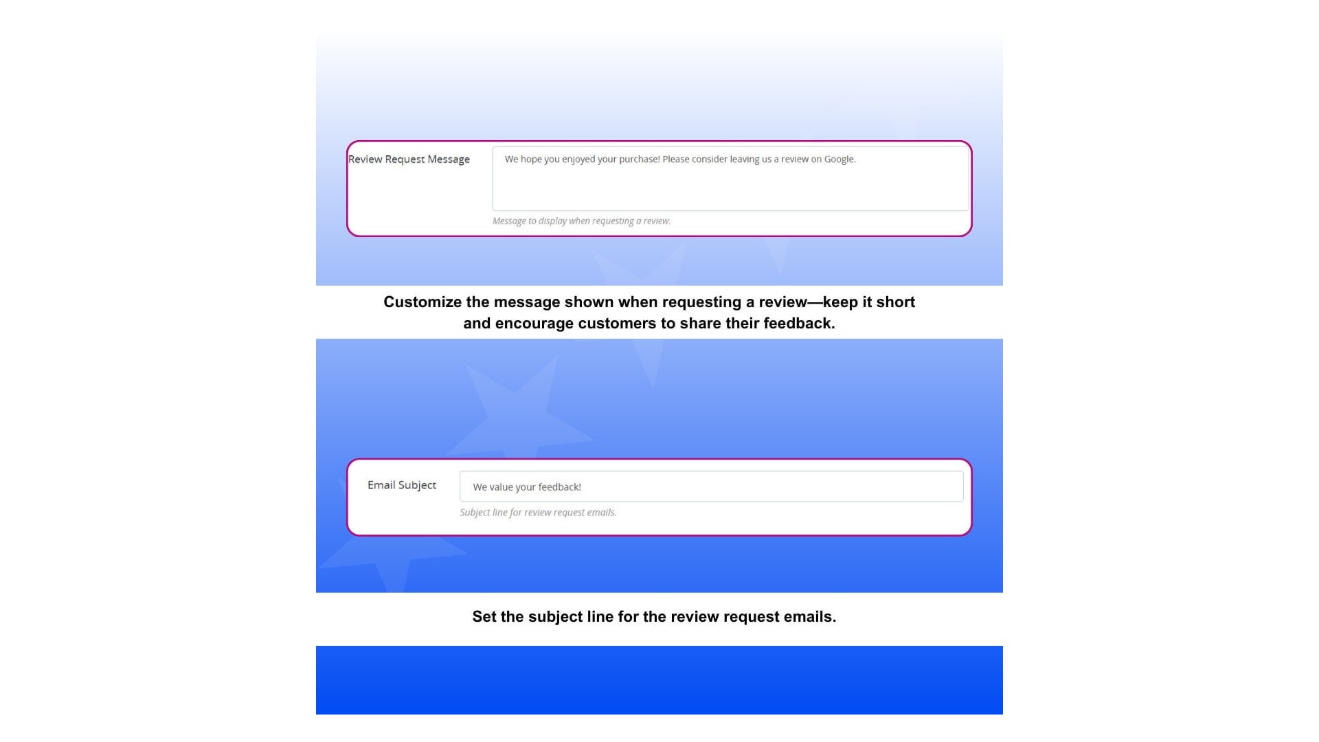 Funkce pro sběr a zobrazení Google recenzí