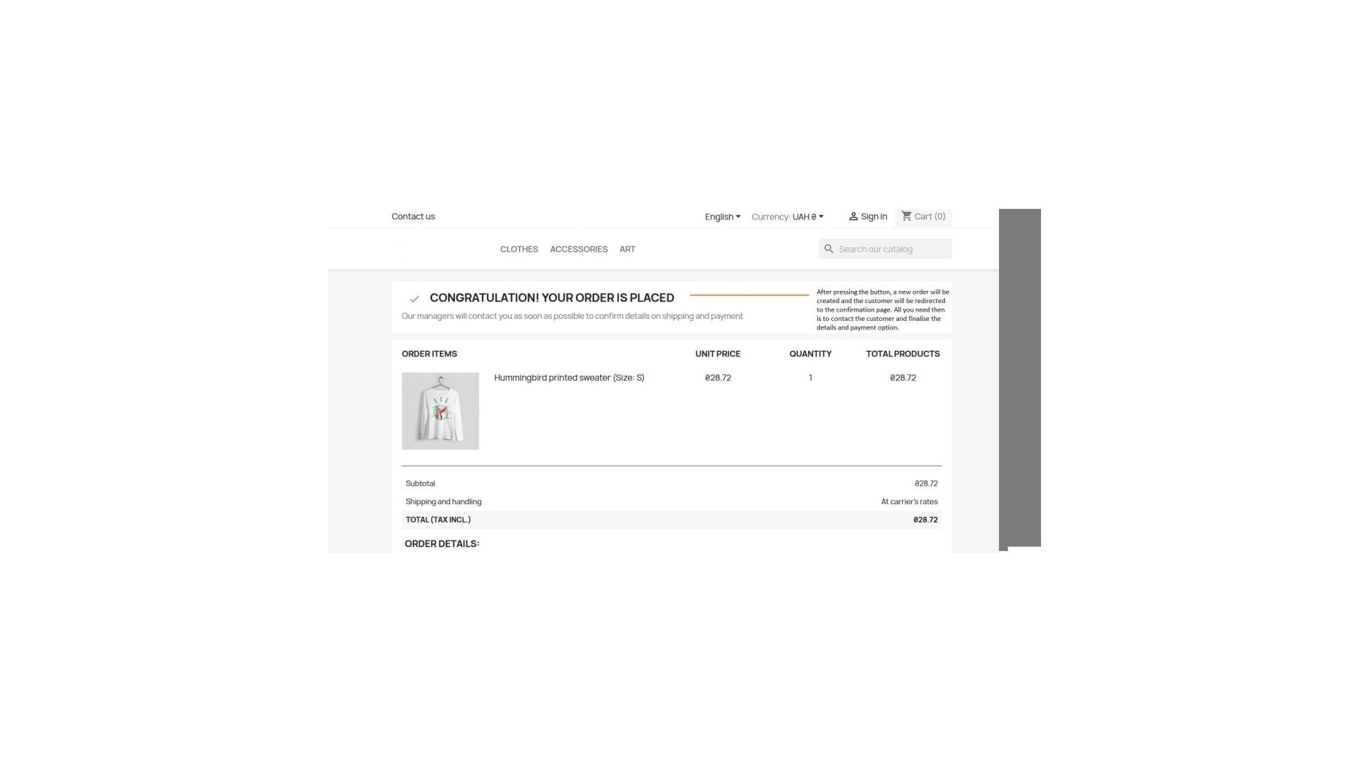 Objednávka na jedno kliknutí - Rychlé a snadné nakupování