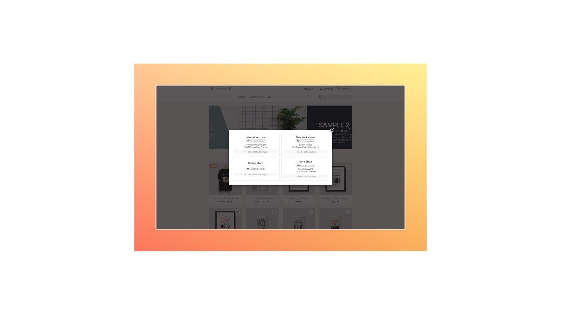 Inteligentní výběr obchodu a odběr na prodejně