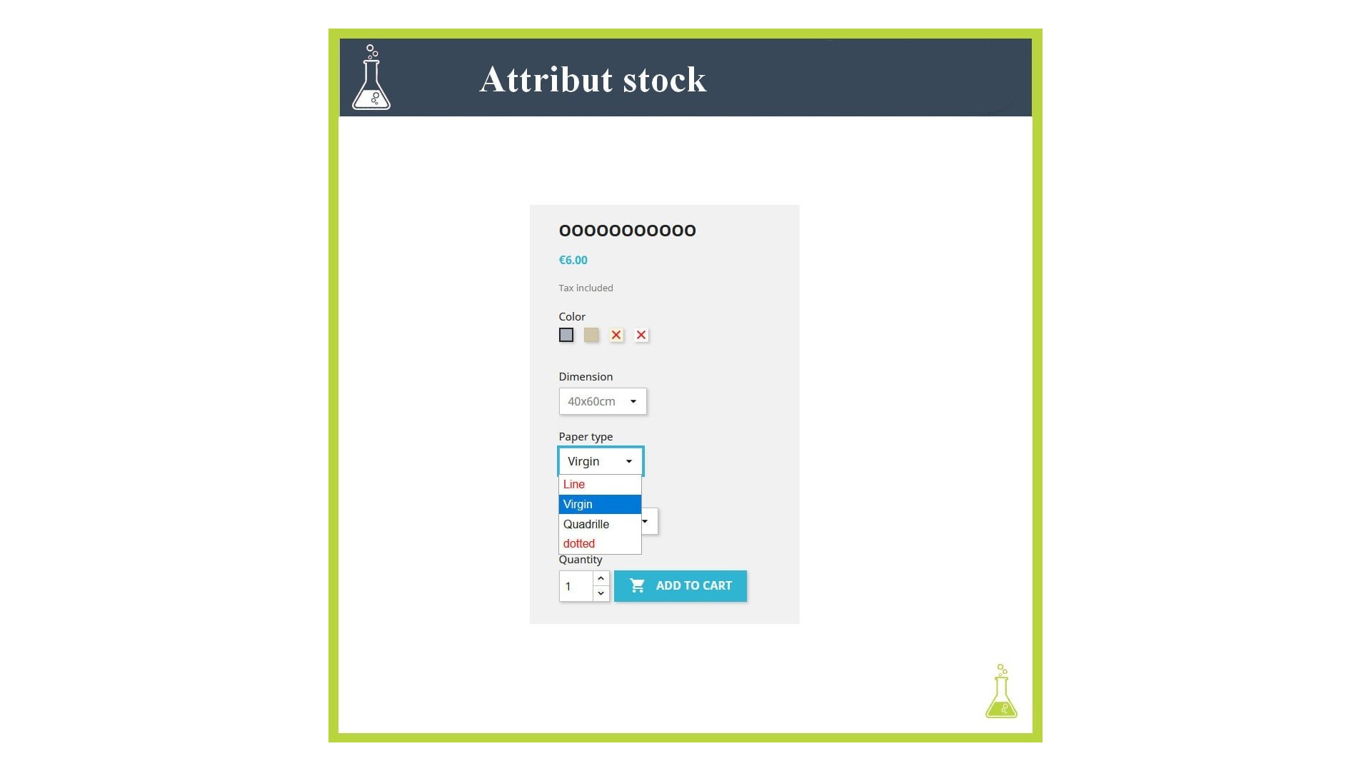 Zobrazte pouze dostupné kombinace produktů