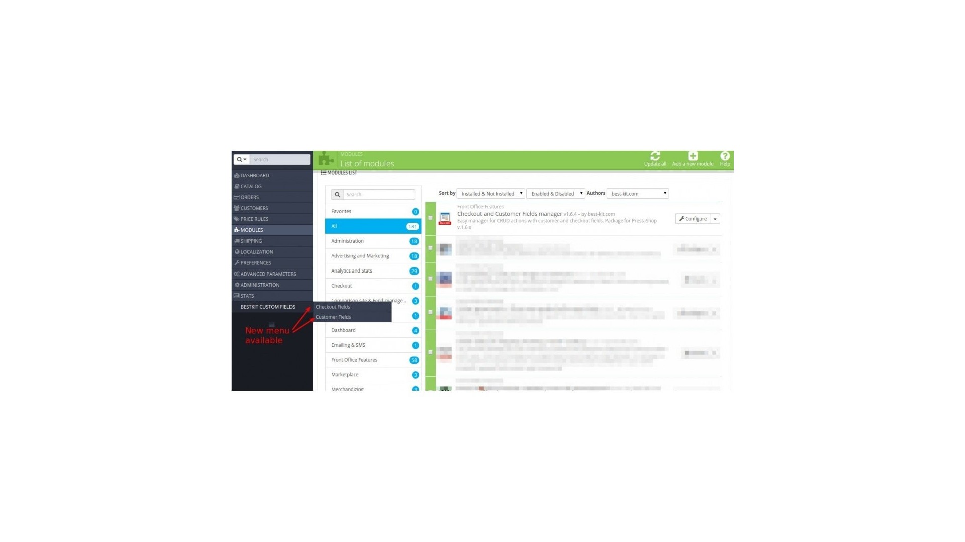 Vylepšená správa polí pro pokladnu a zákazníky