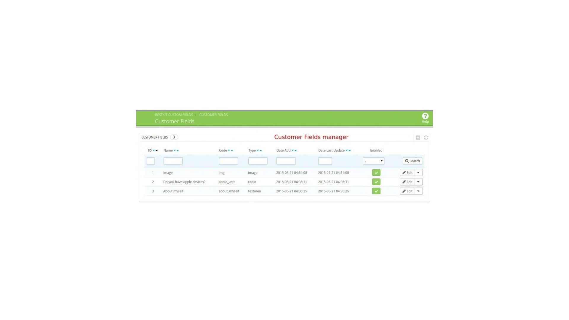 Vylepšená správa polí pro pokladnu a zákazníky