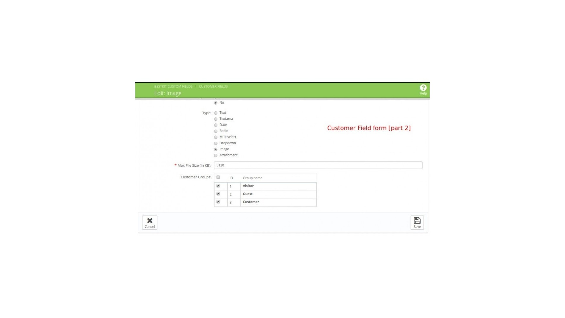 Vylepšená správa polí pro pokladnu a zákazníky