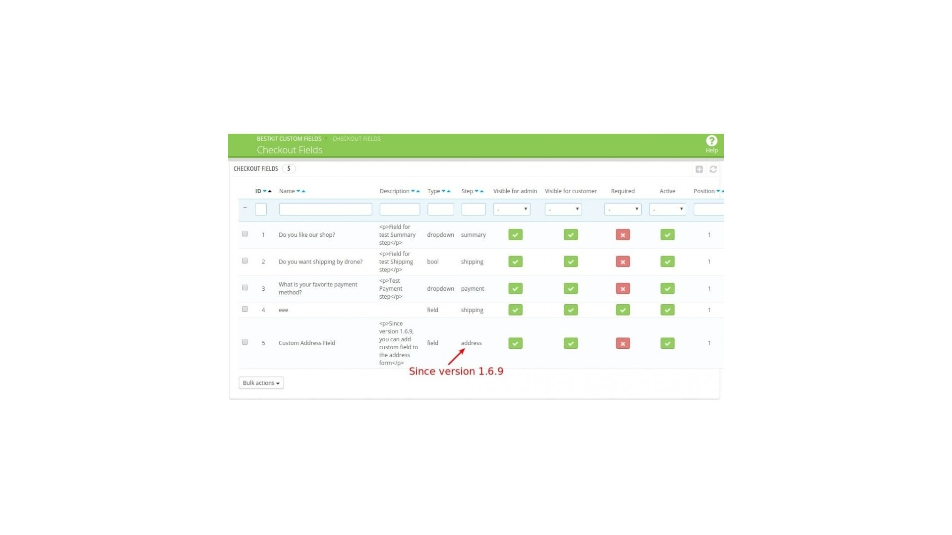 Vylepšená správa polí pro pokladnu a zákazníky
