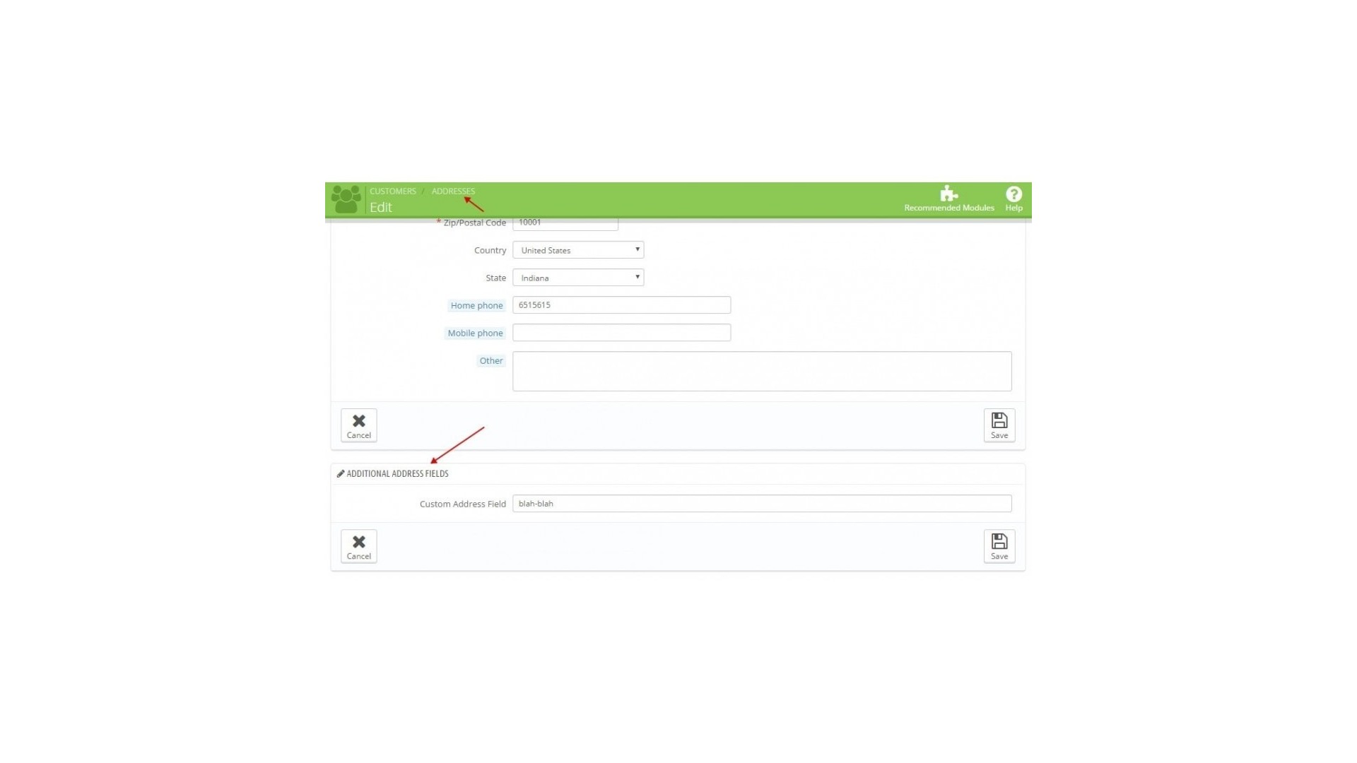 Vylepšená správa polí pro pokladnu a zákazníky