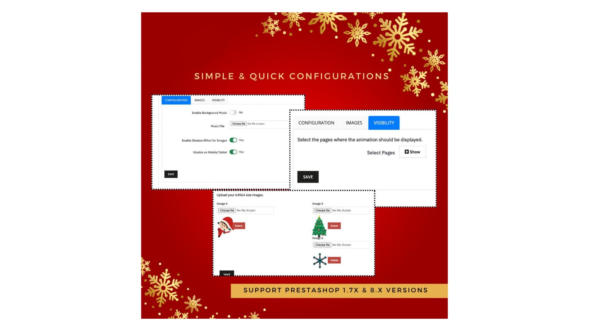 Vánoční a Novoroční kouzlo s animacemi a hudbou