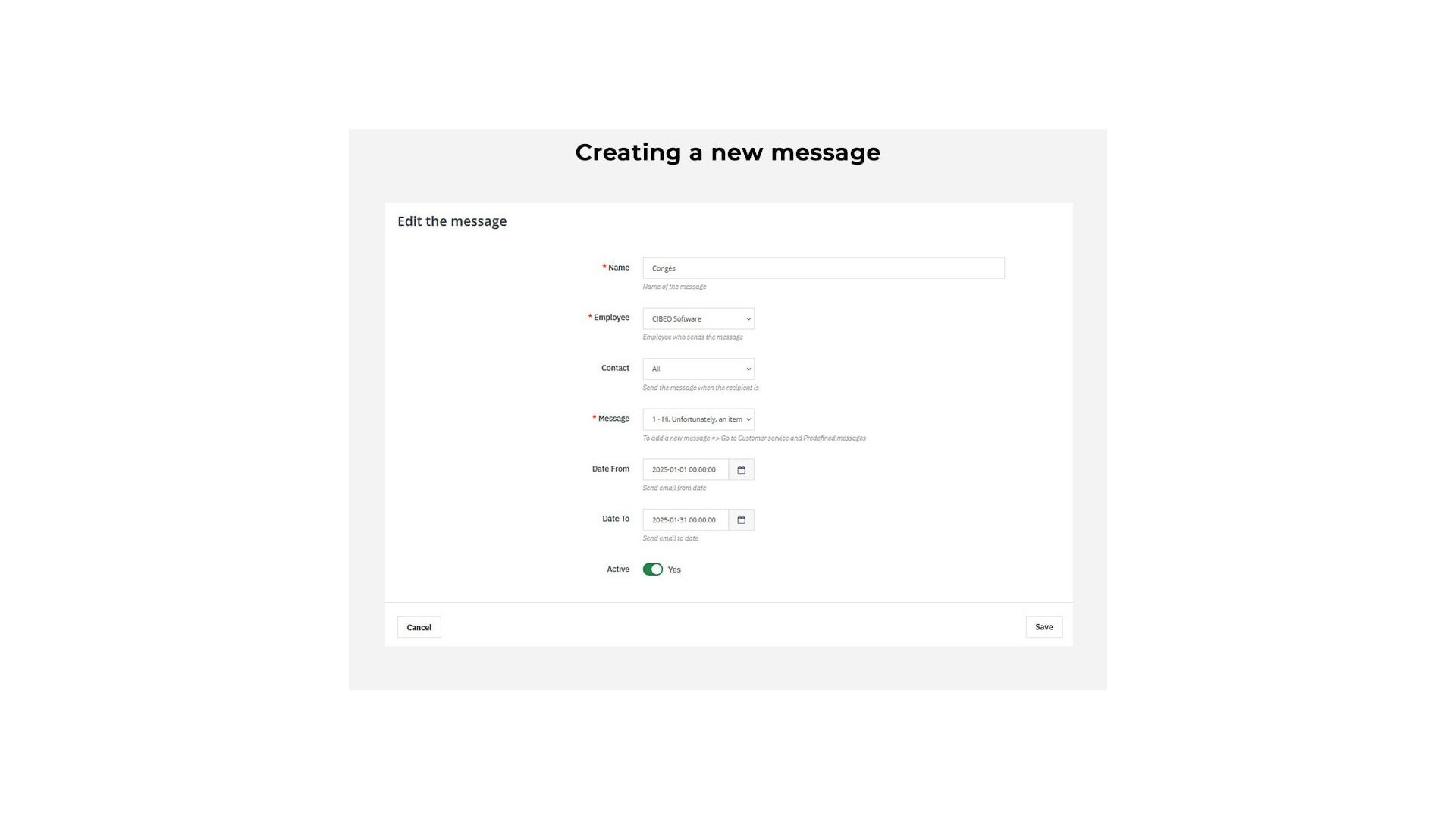 Automatická odpověď pro kontaktní formulář