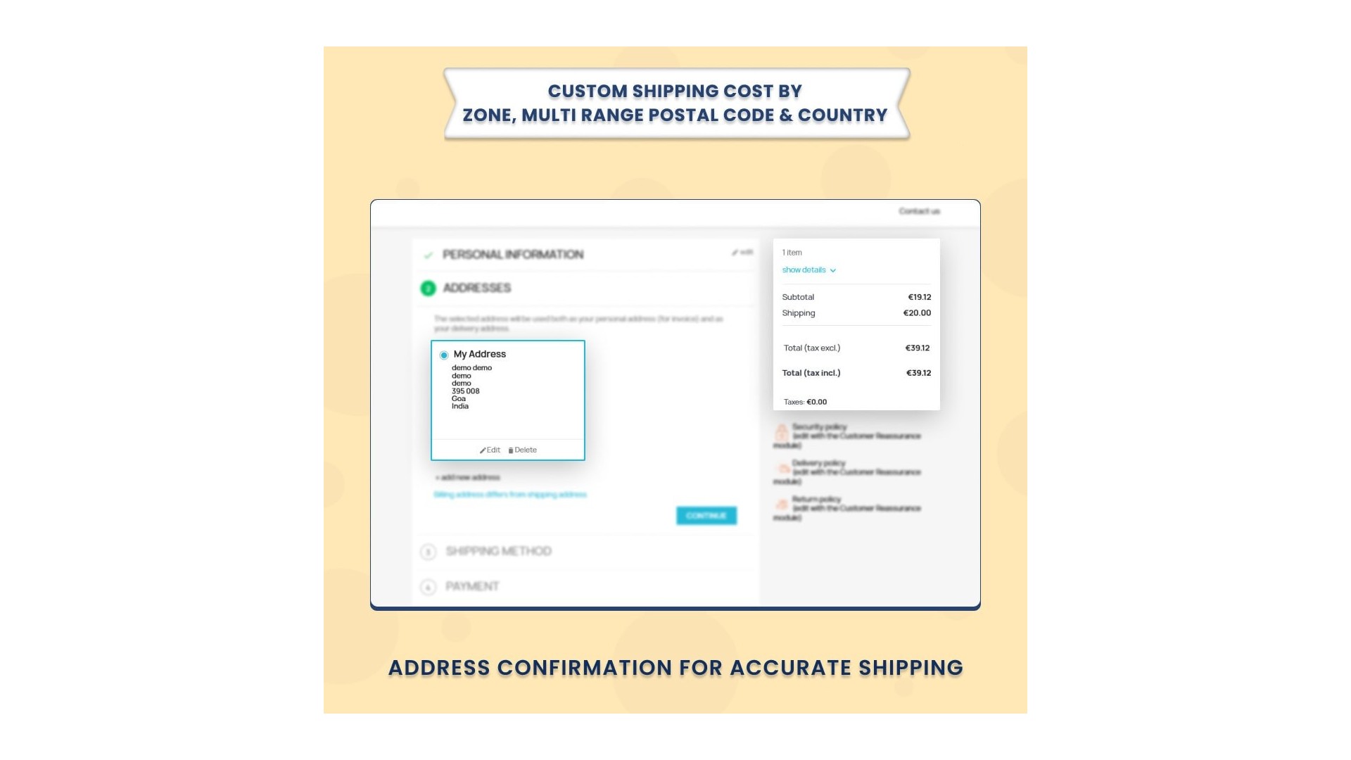 Funkce pro výpočet nákladů na dopravu podle zóny a PSČ