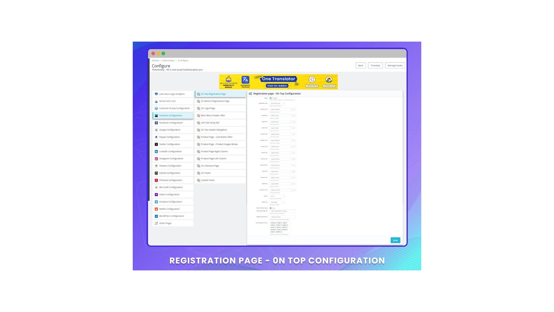 Chytré sociální přihlášení 14 v 1 s analýzou a designem