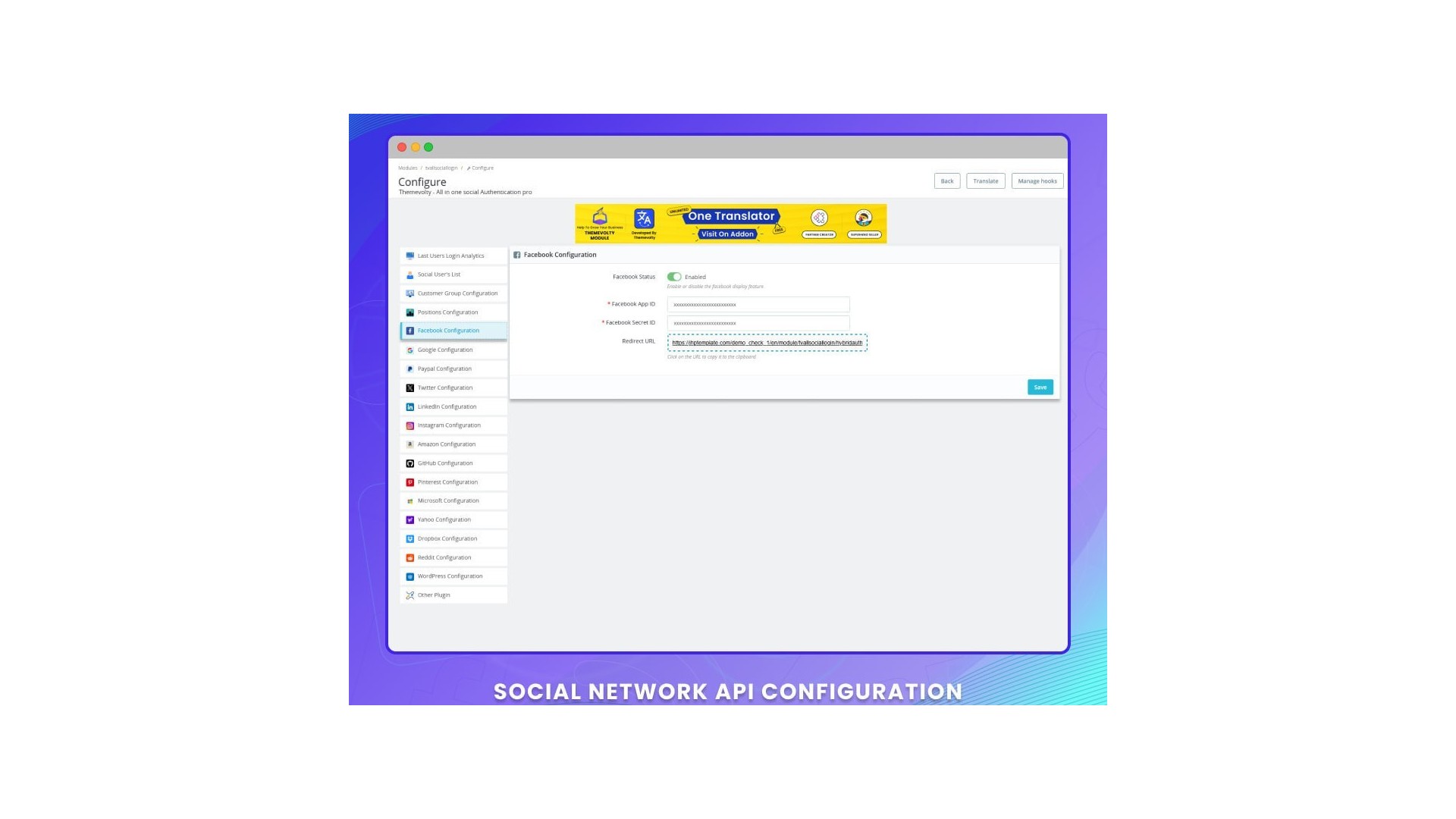 Chytré sociální přihlášení 14 v 1 s analýzou a designem