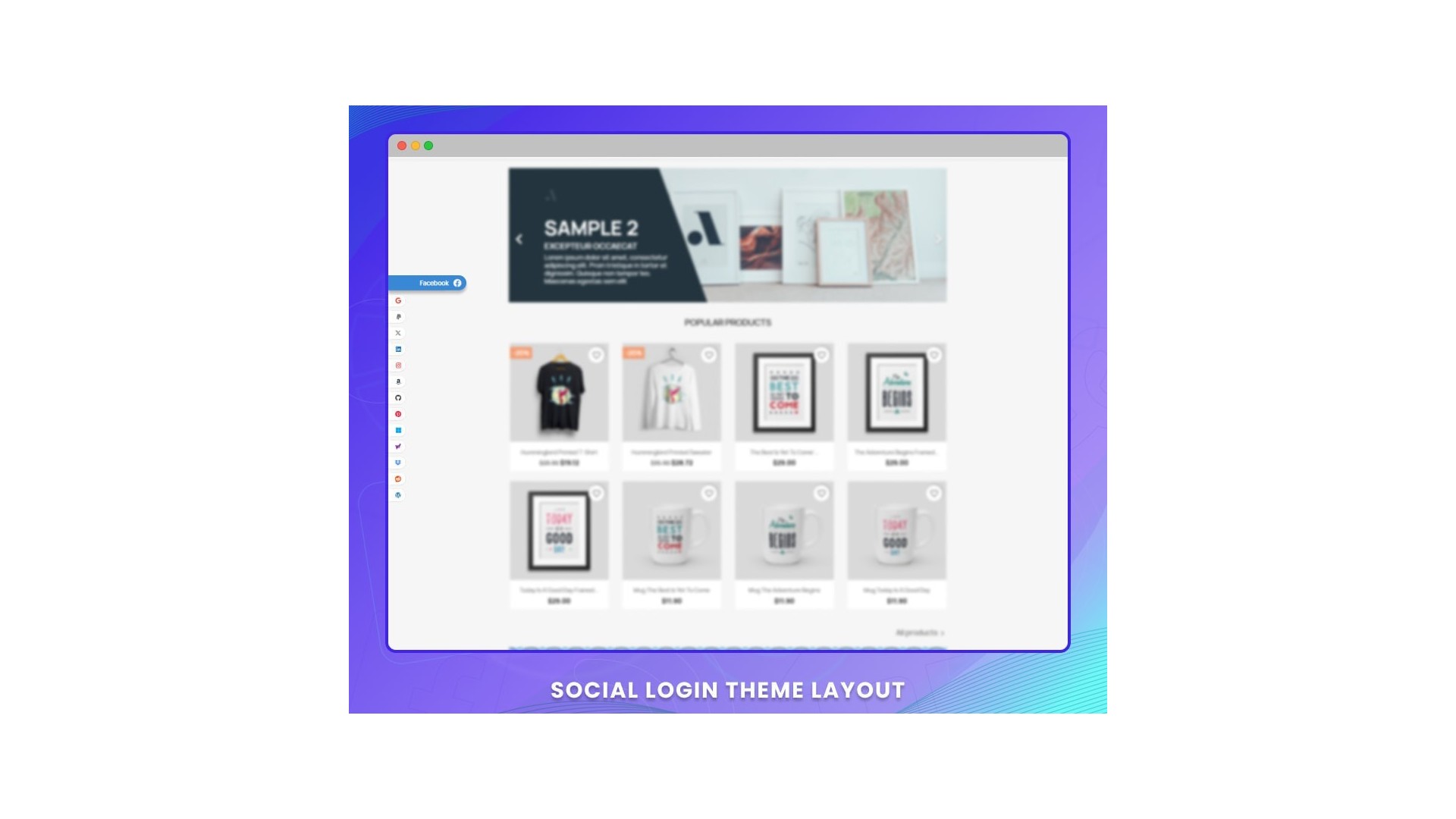 Chytré sociální přihlášení 14 v 1 s analýzou a designem