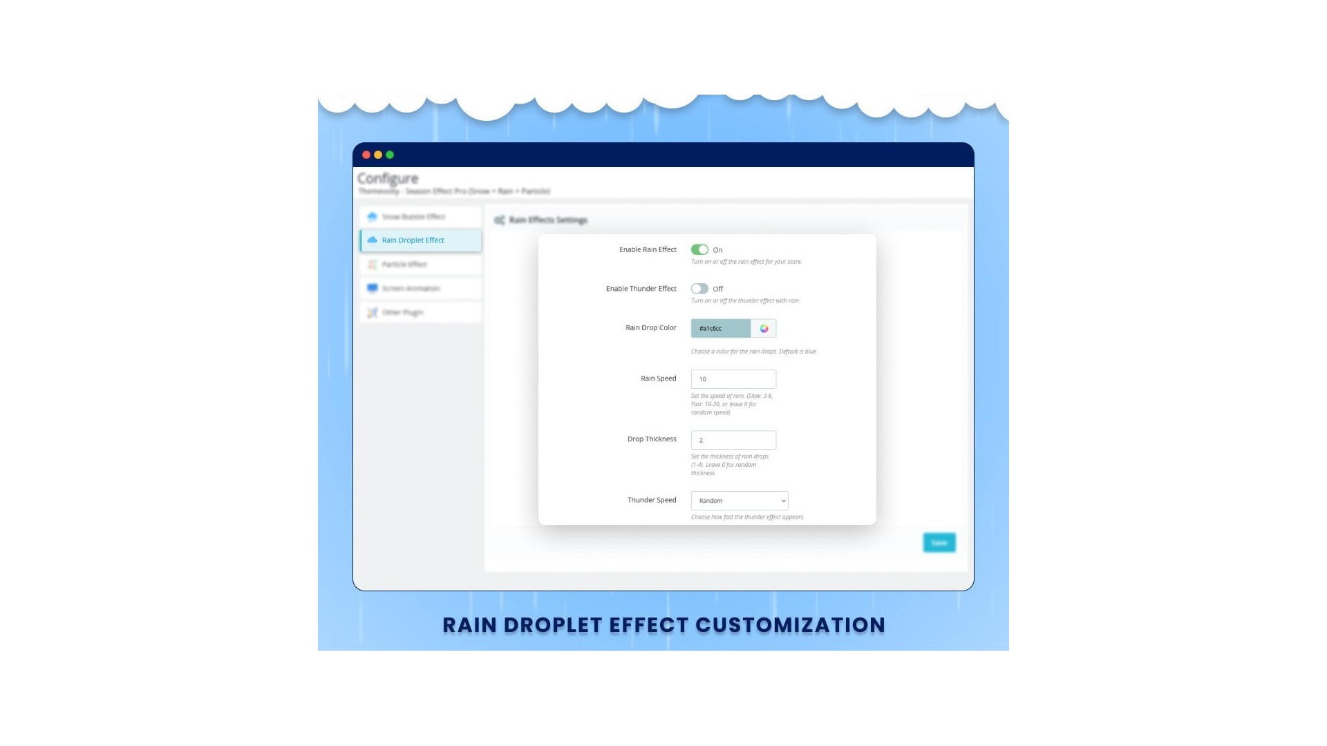 Sezónní Efekty Pro: Sníh, Déšť a Partikuly pro Váš Obchod