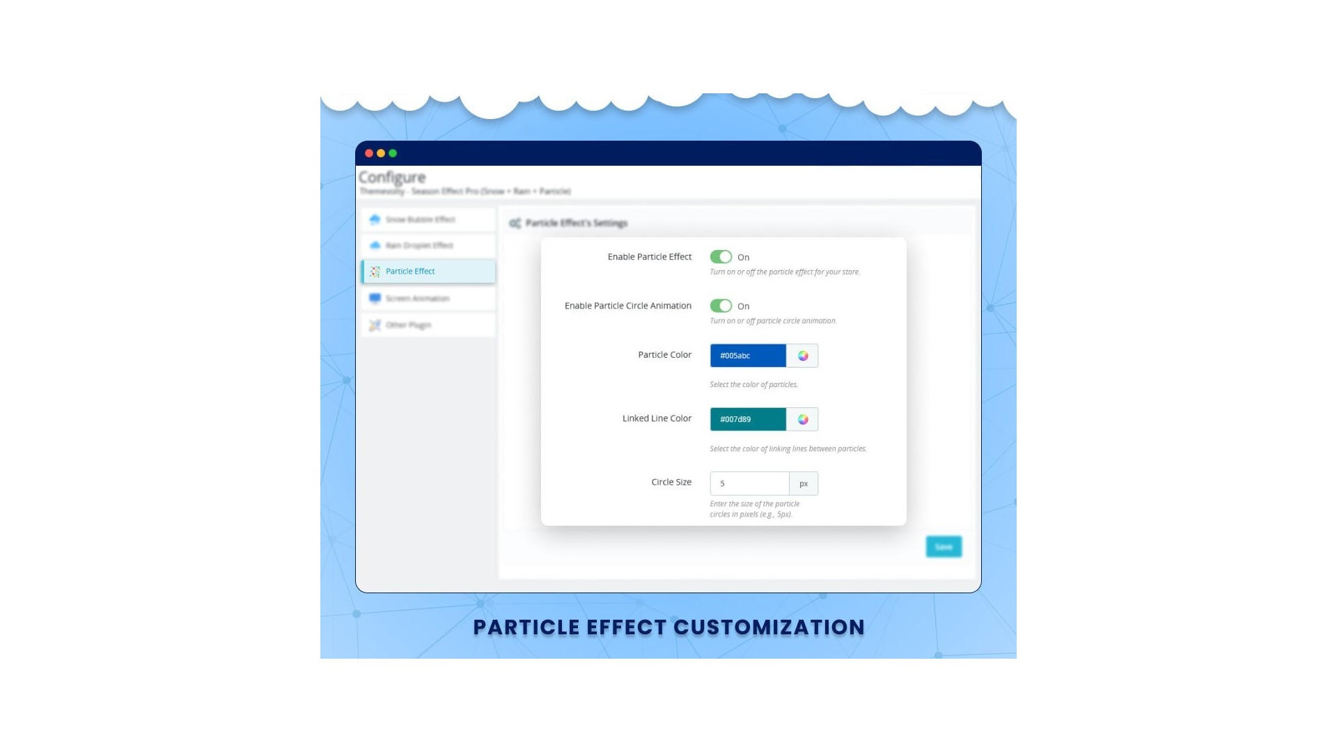 Sezónní Efekty Pro: Sníh, Déšť a Partikuly pro Váš Obchod