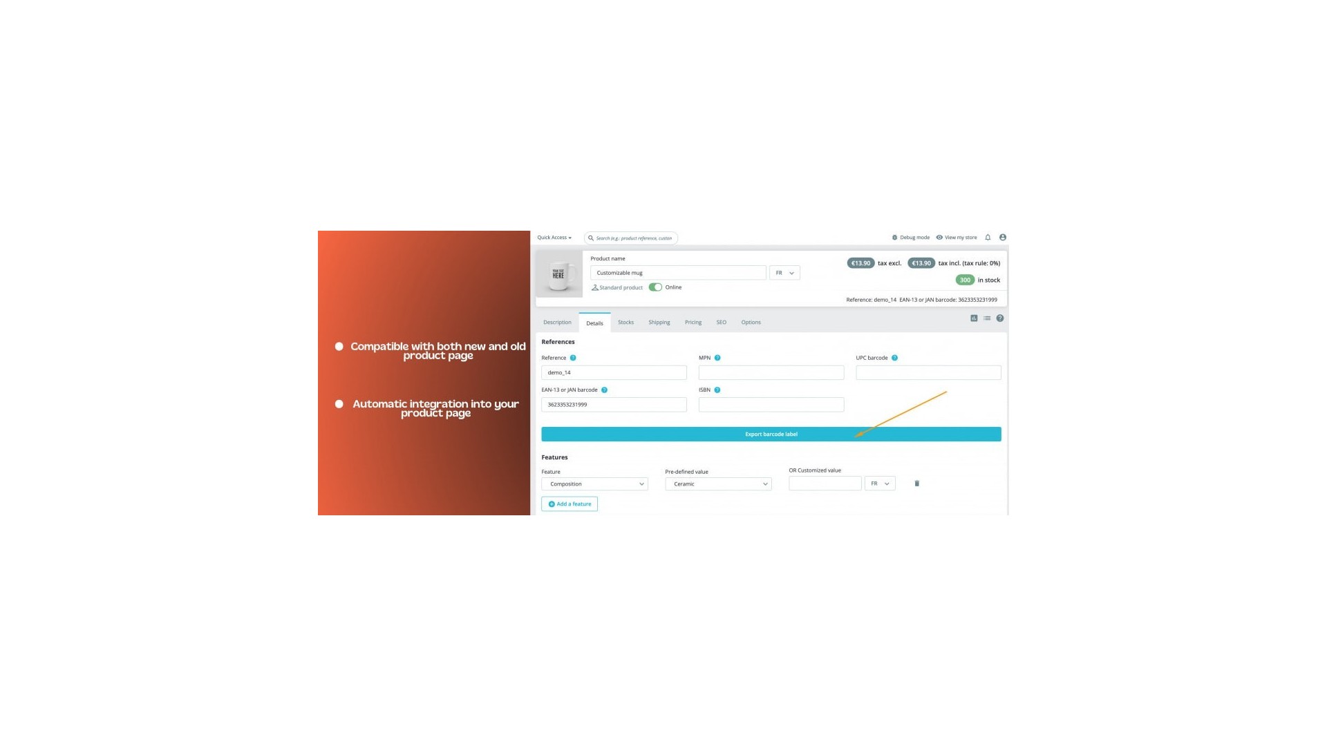 Generátor EAN-13 a nástroj pro export štítků