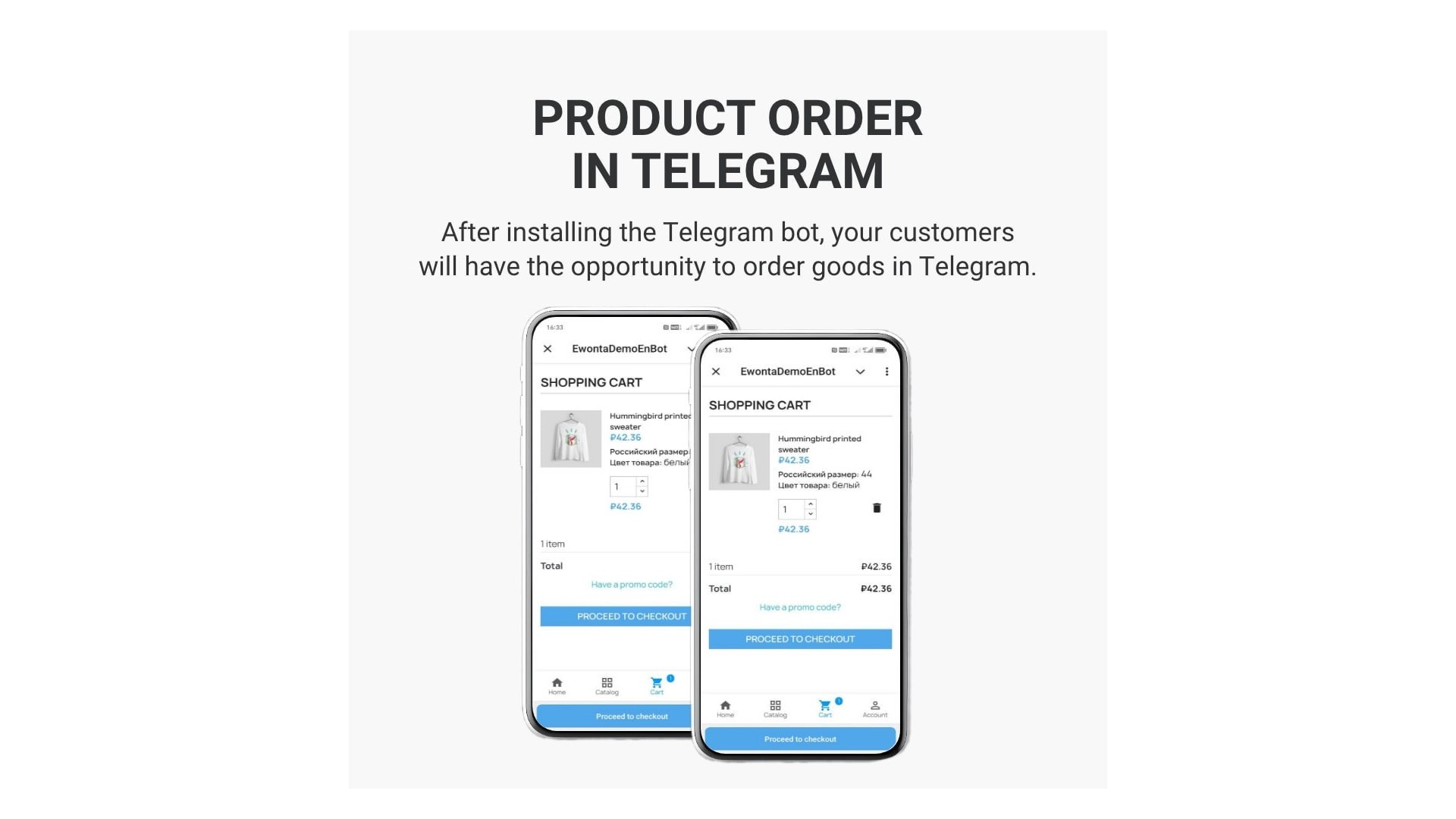 Telegram obchodní chatbot: Pohodlné nakupování na dosah ruky