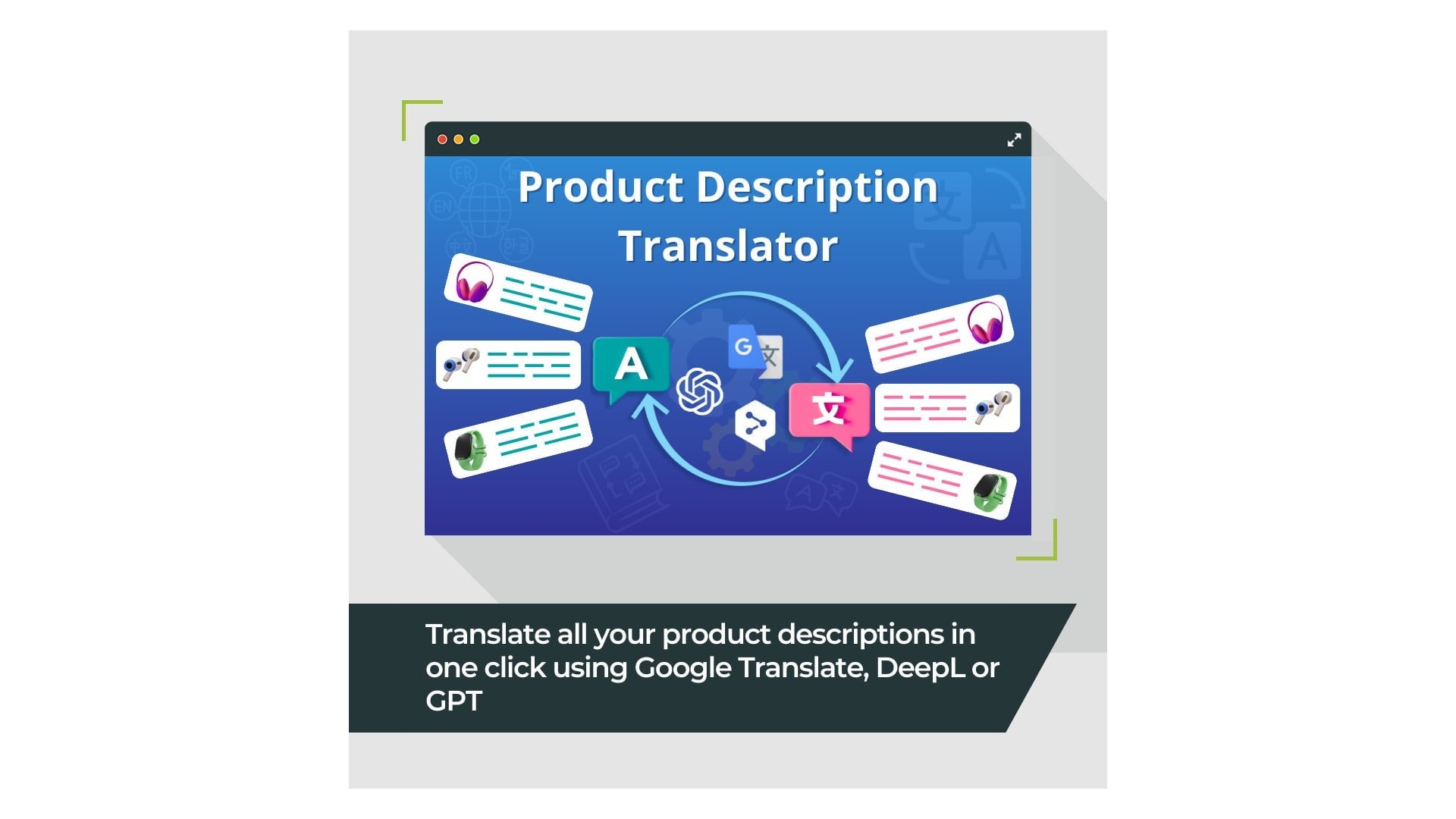 Rychlý překladač popisů produktů pro mezinárodní trhy