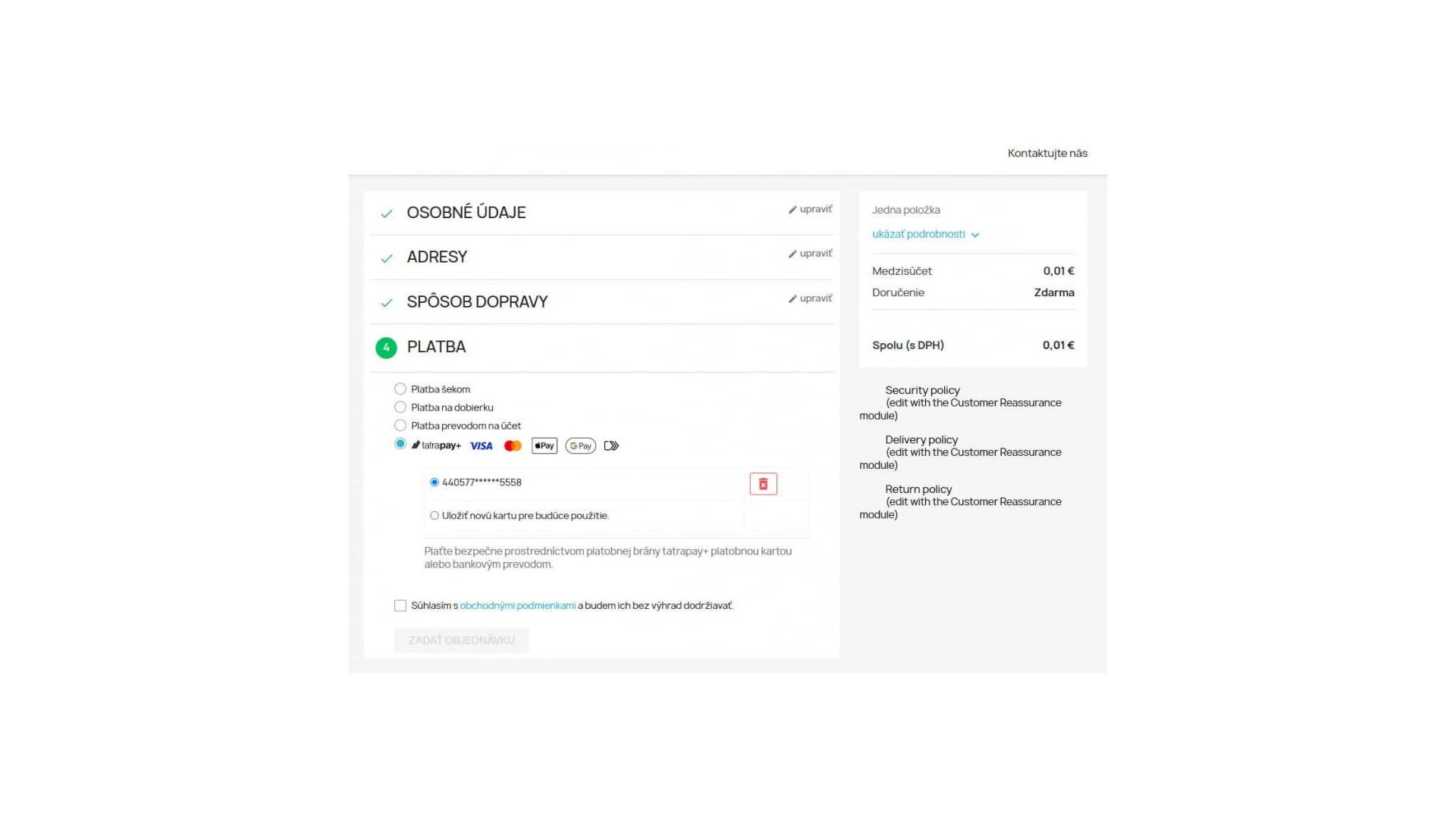 tatrapay+ Funkce: Rychlé a bezpečné platby online