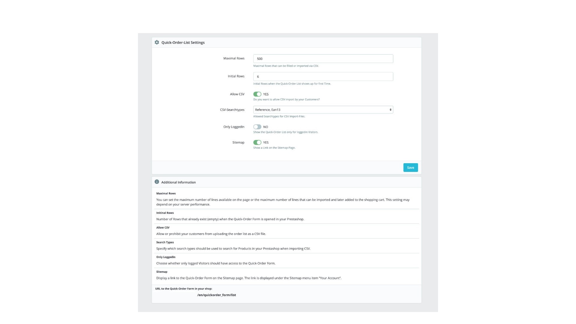 Rychlý objednávkový formulář pro snadný nákup online