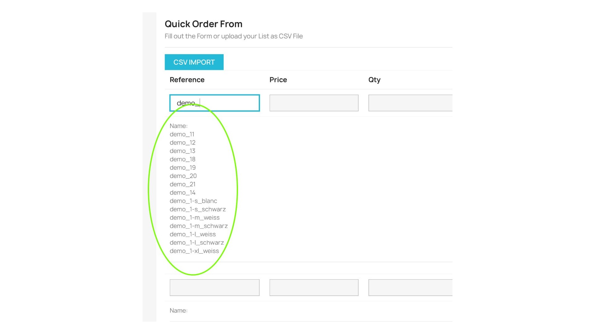 Rychlý objednávkový formulář pro snadný nákup online