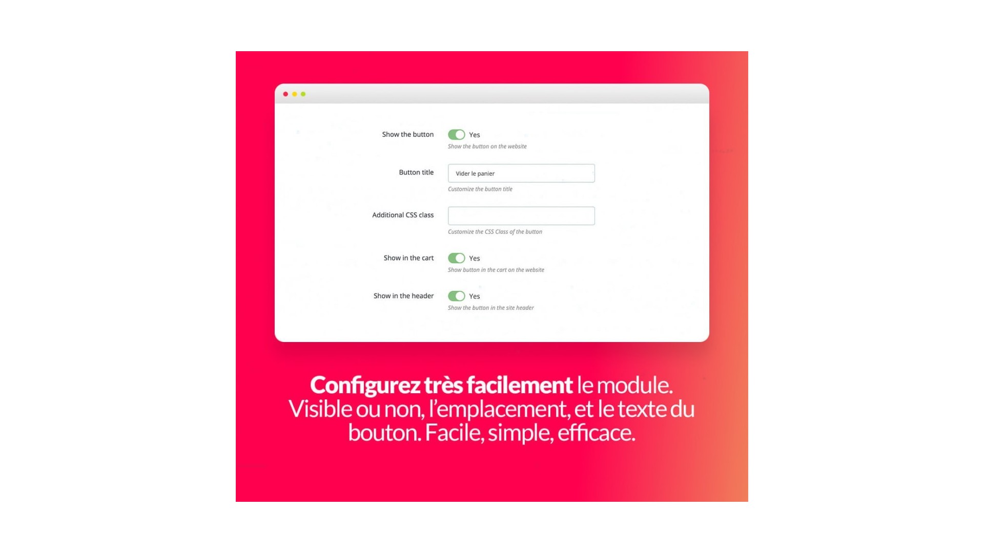 Tlačítko pro rychlé vyprázdnění košíku 2