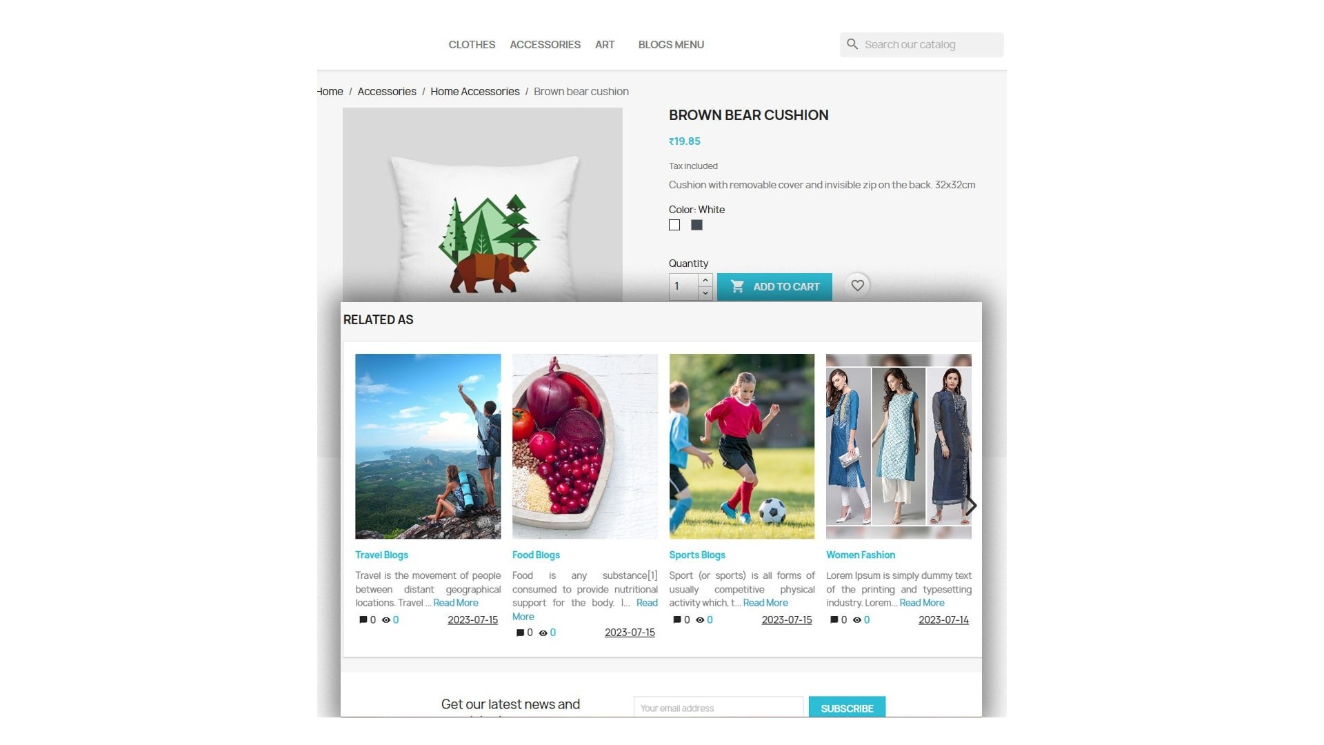 Komplexní balíček funkcí pro e-shop: Blog, FAQ, Reference, Autor, Štítky