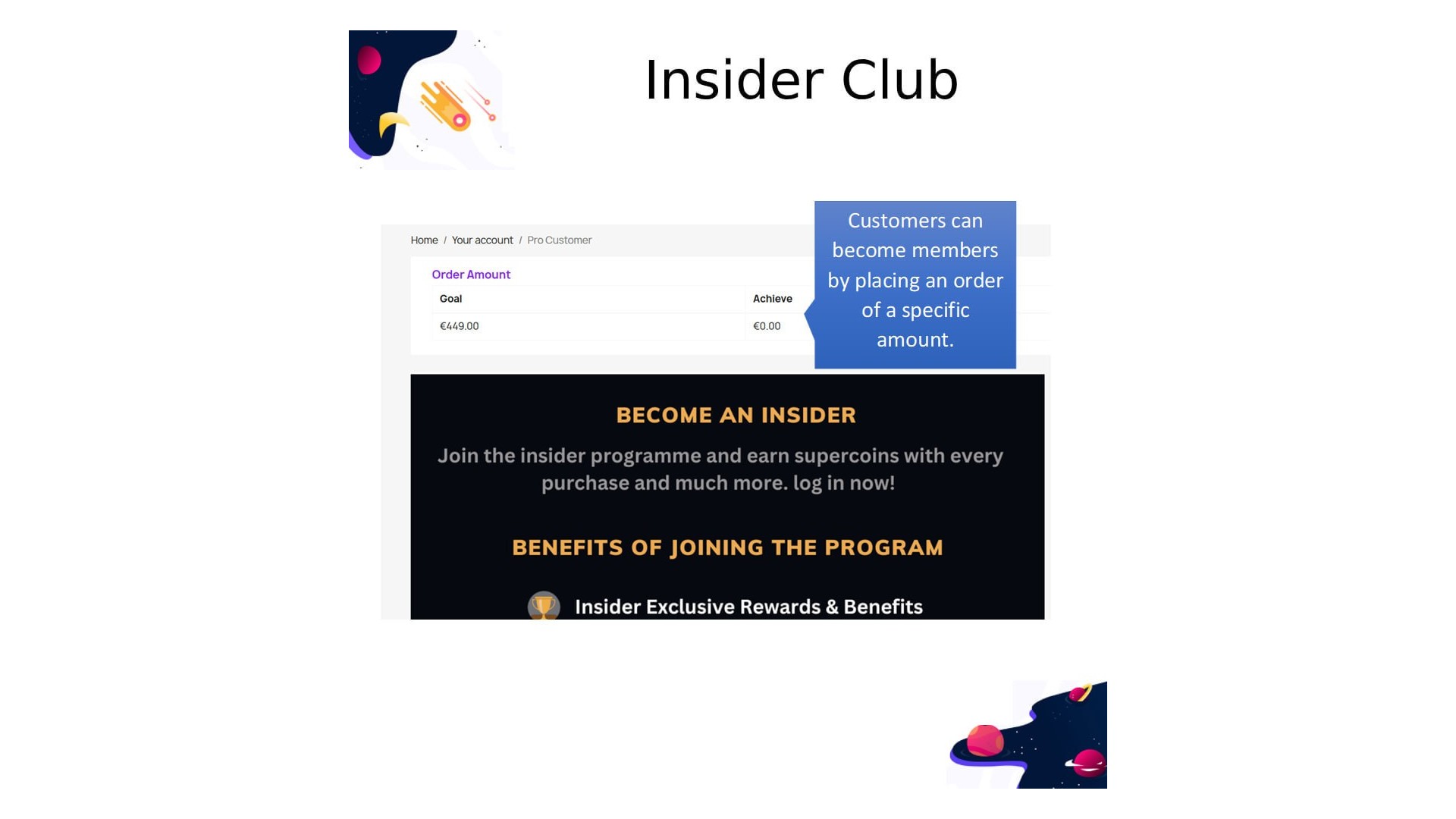 Insider Club - Automatické přepínání zákaznických skupin podle nákupů