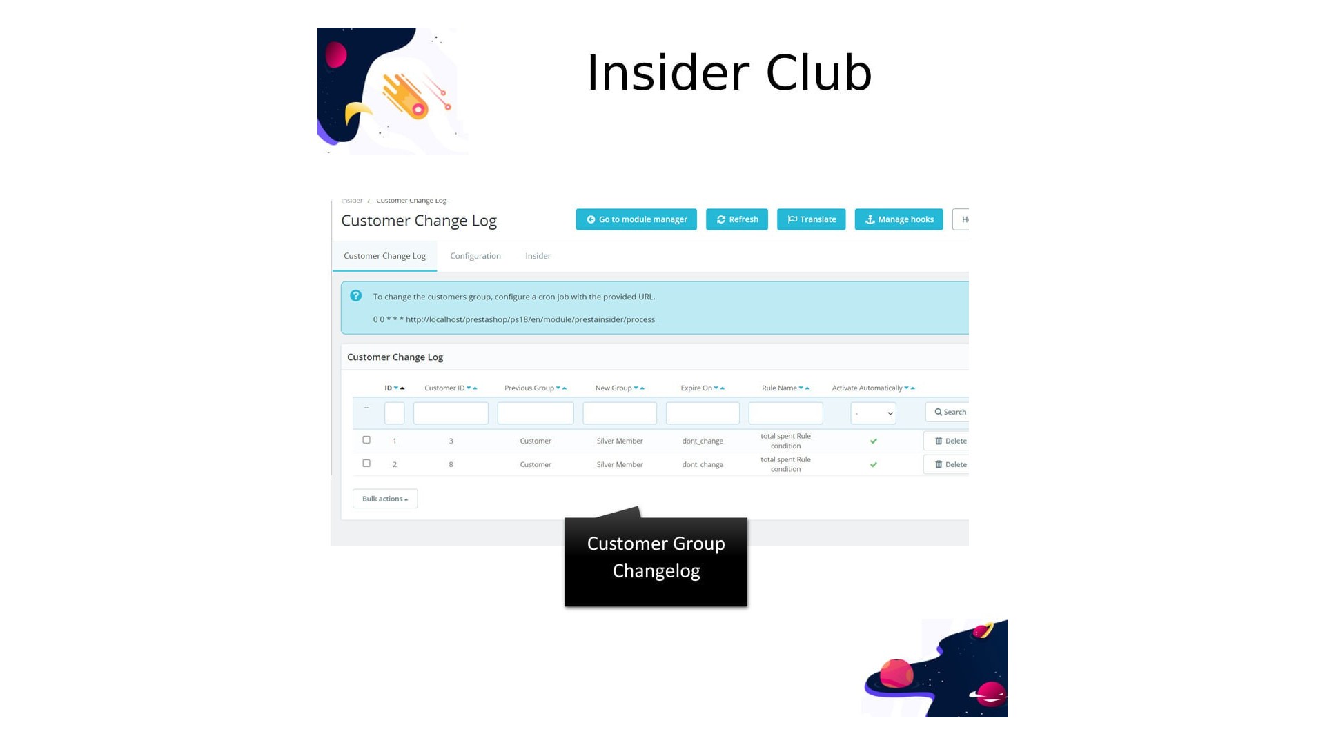 Insider Club - Automatické přepínání zákaznických skupin podle nákupů