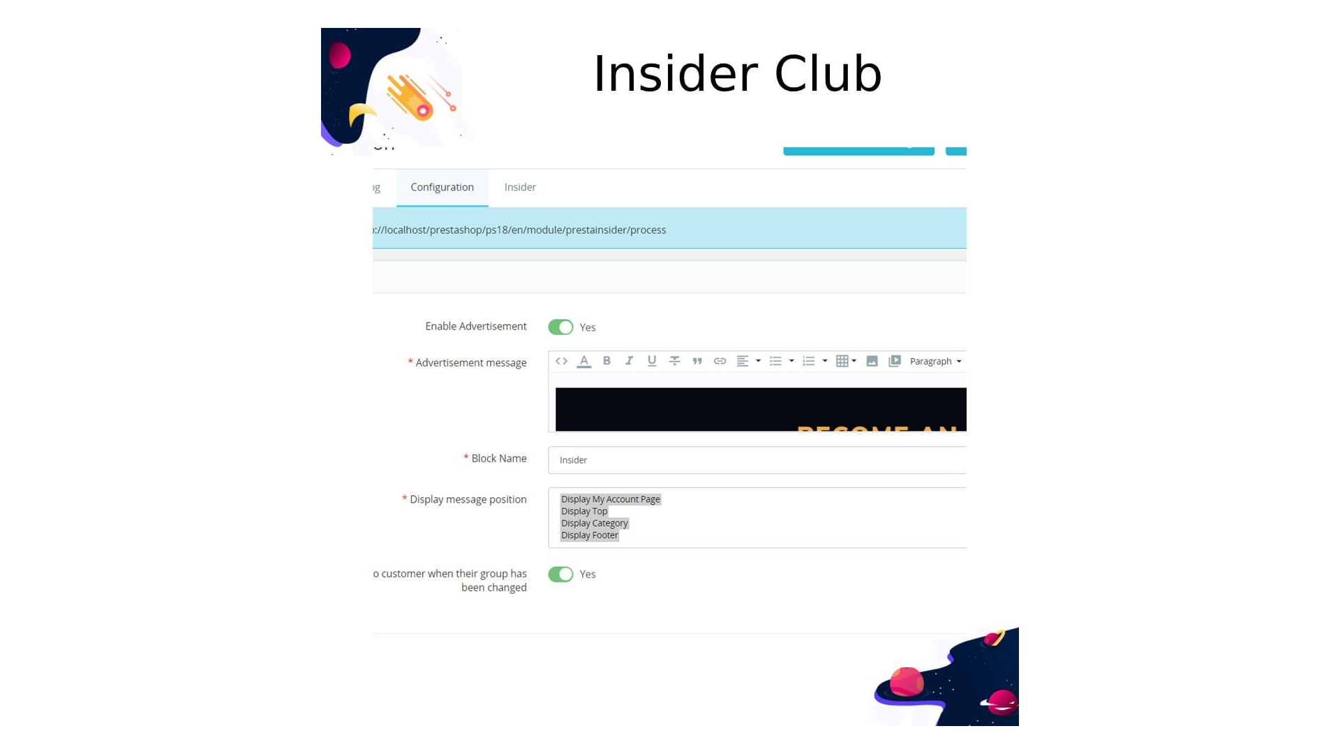 Insider Club - Automatické přepínání zákaznických skupin podle nákupů