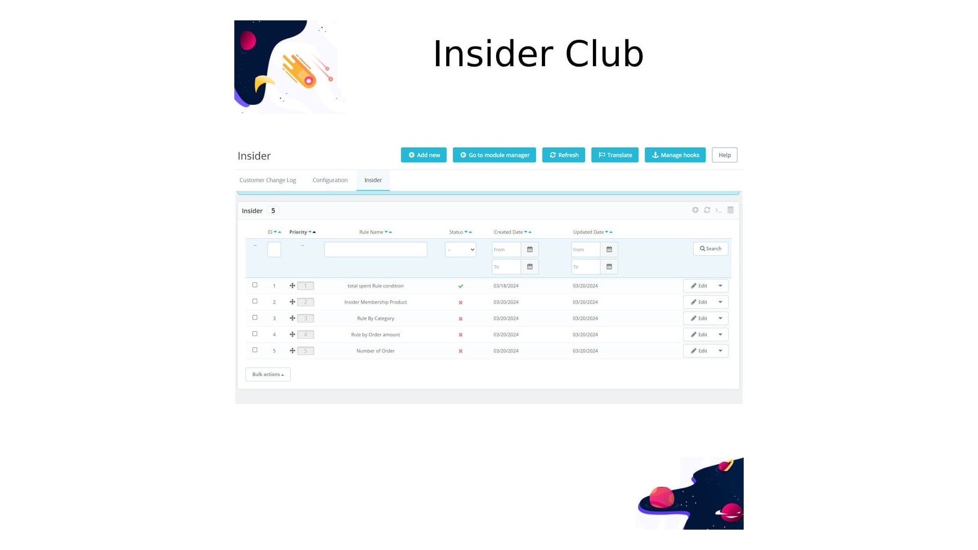 Insider Club - Automatické přepínání zákaznických skupin podle nákupů